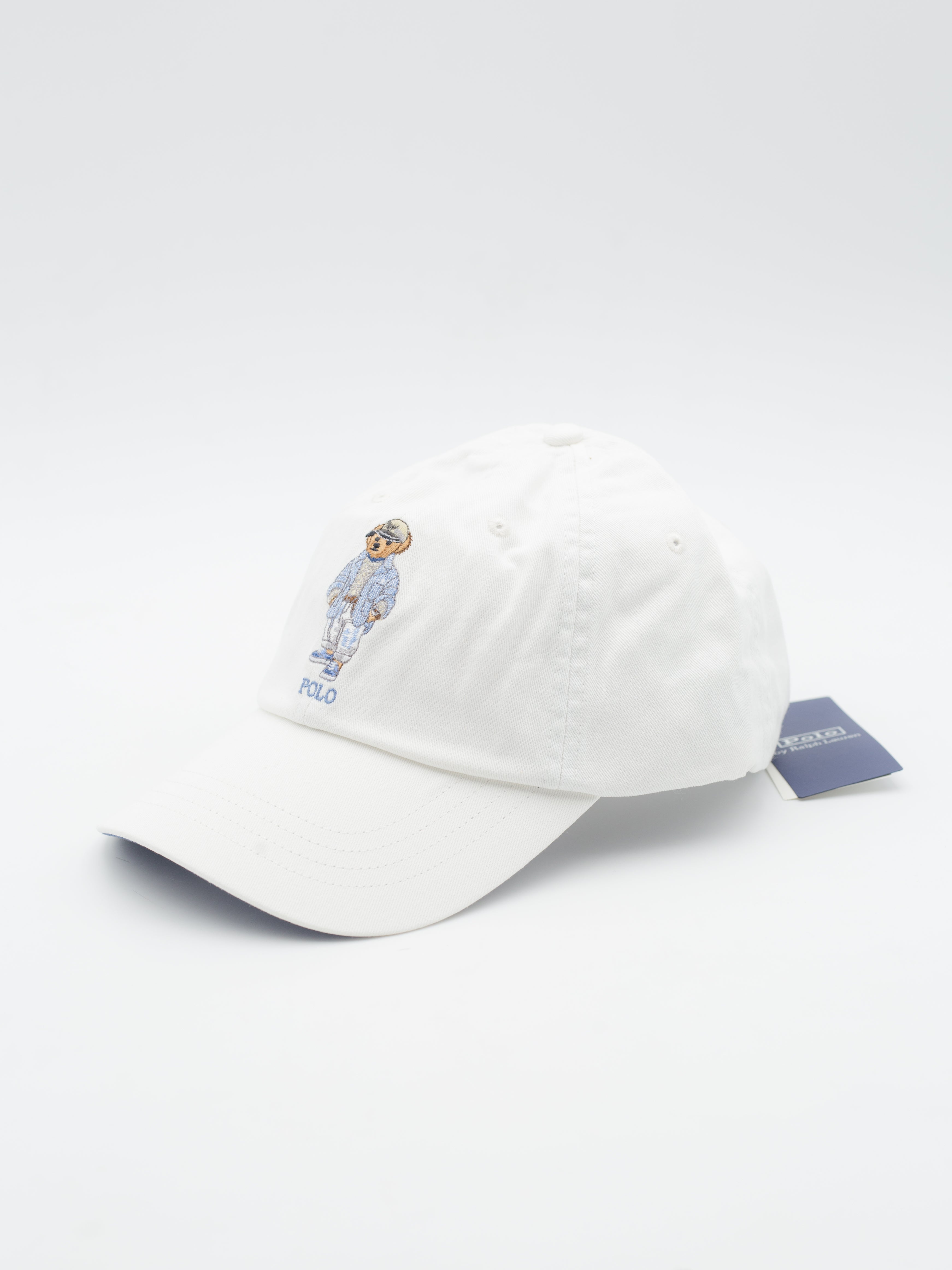 Polo Bear Twill Dad Hat White