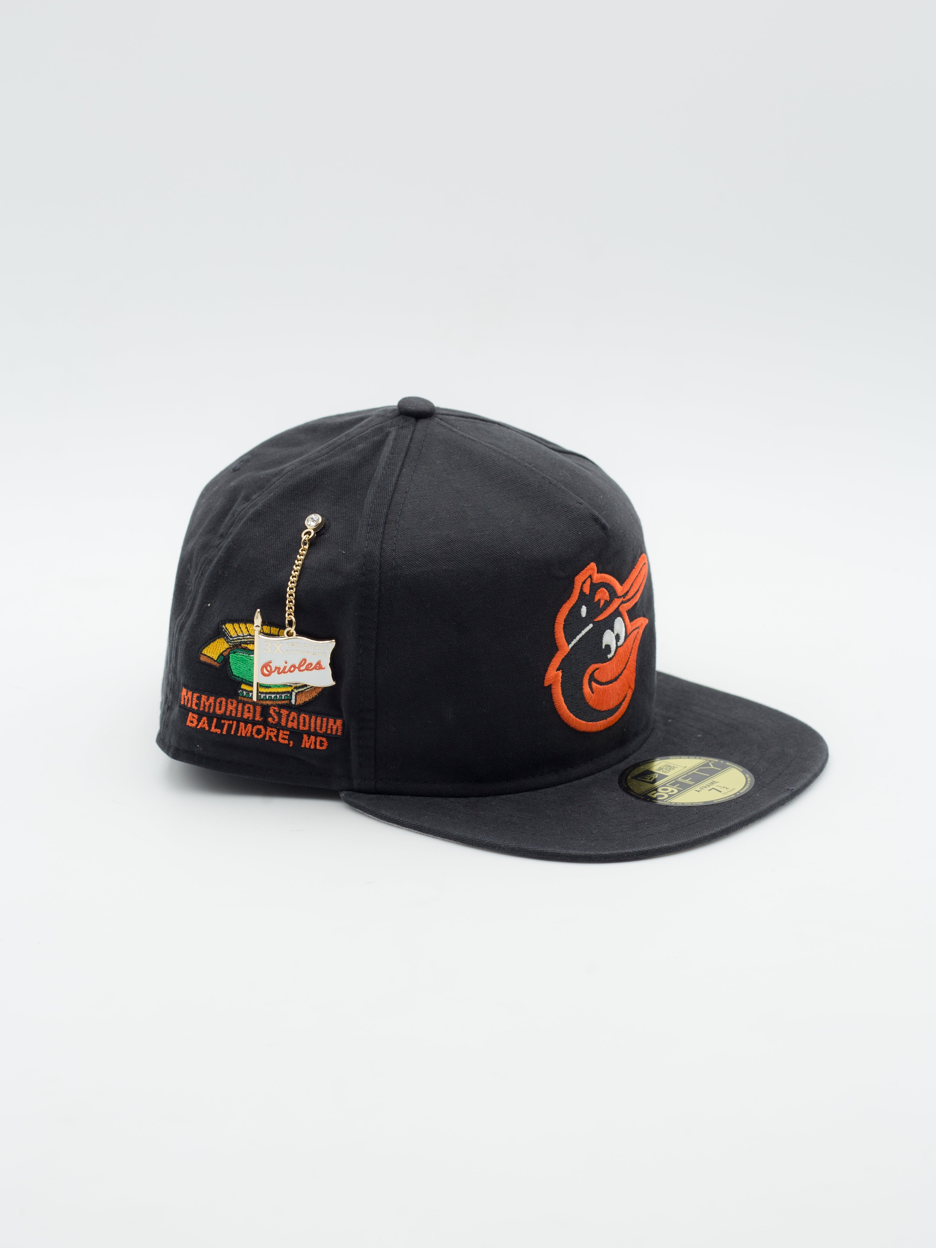 59FIFTY Championship Side Flag Baltimore Orioles Black