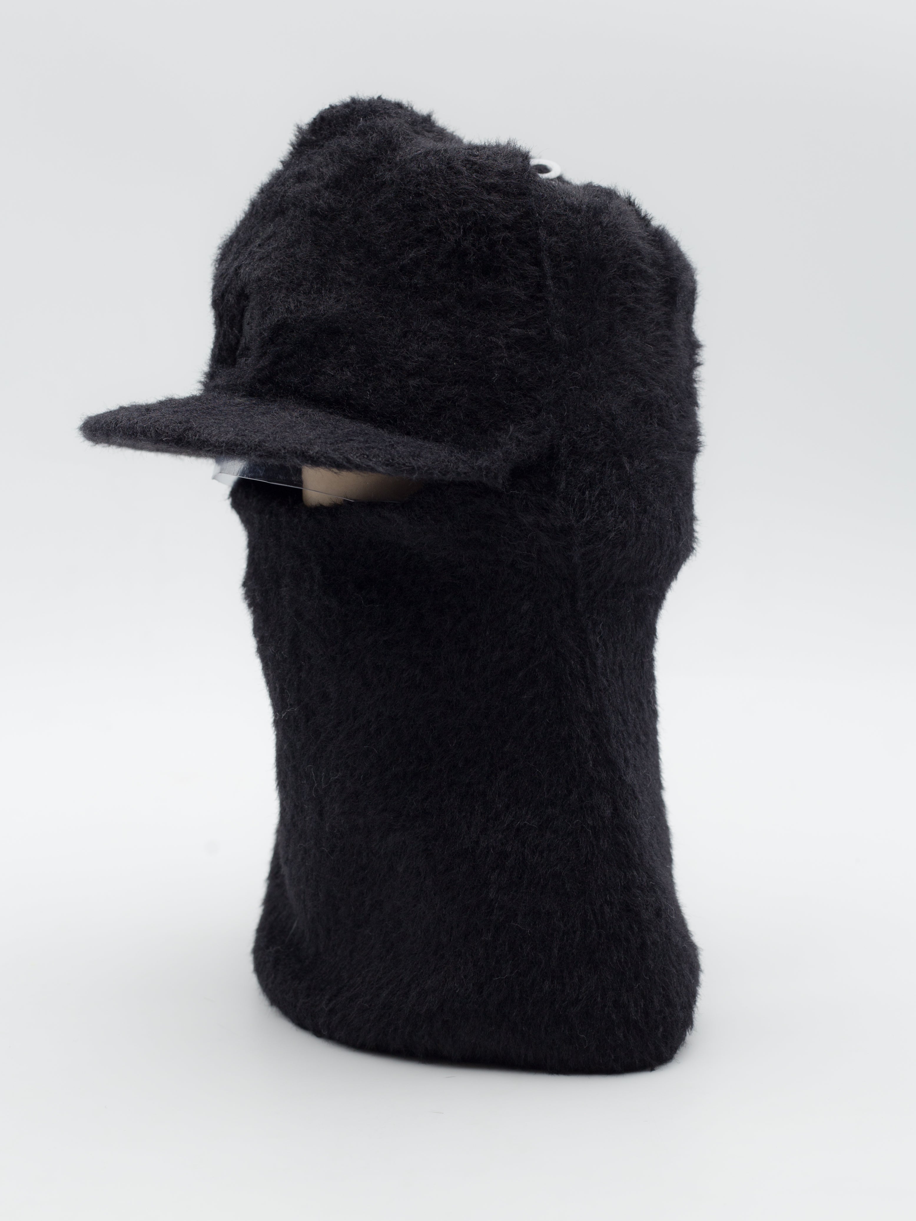 Faux Fur Balaclava Black