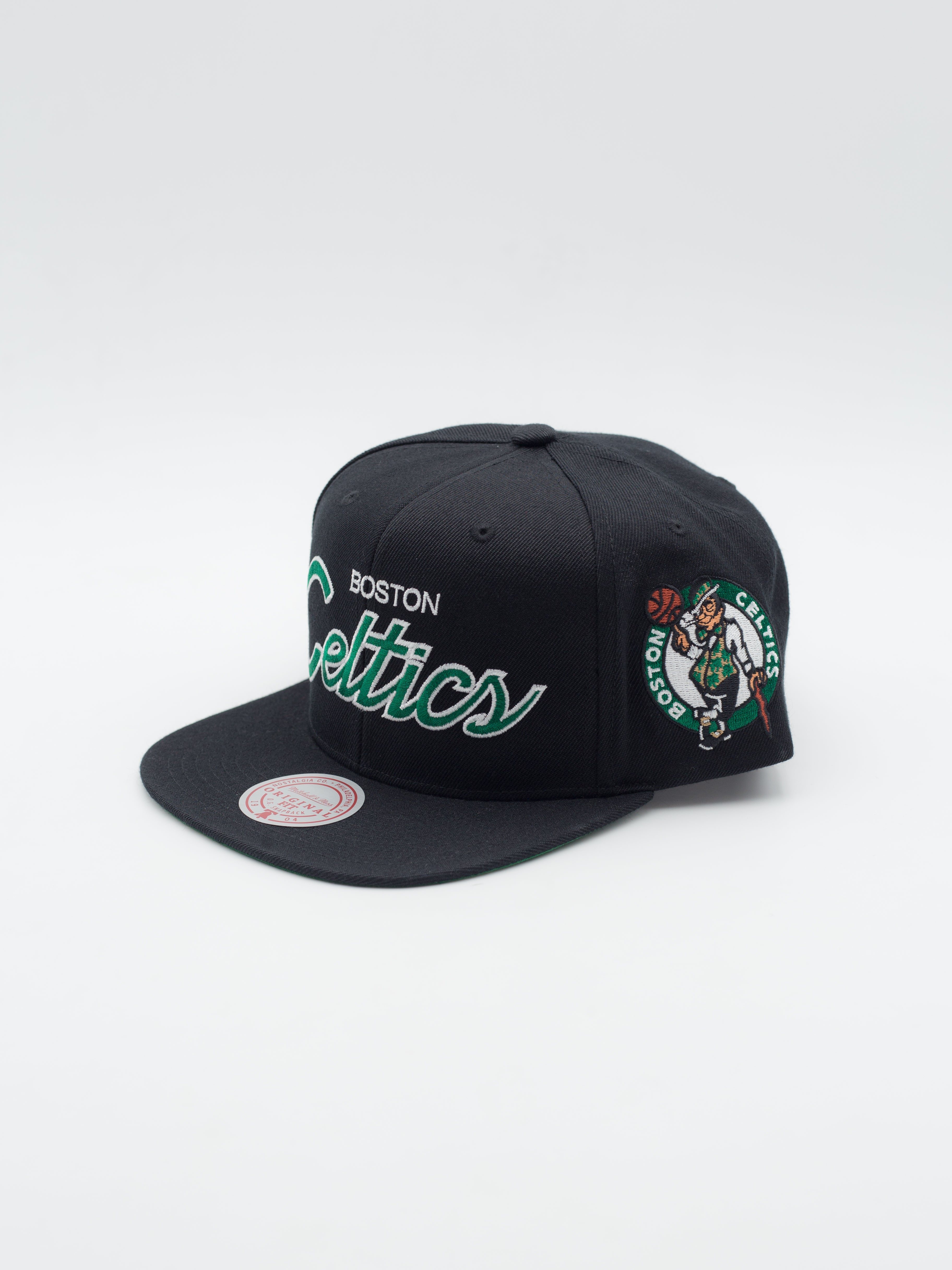 Boston Celtics Team Script Snapback Black