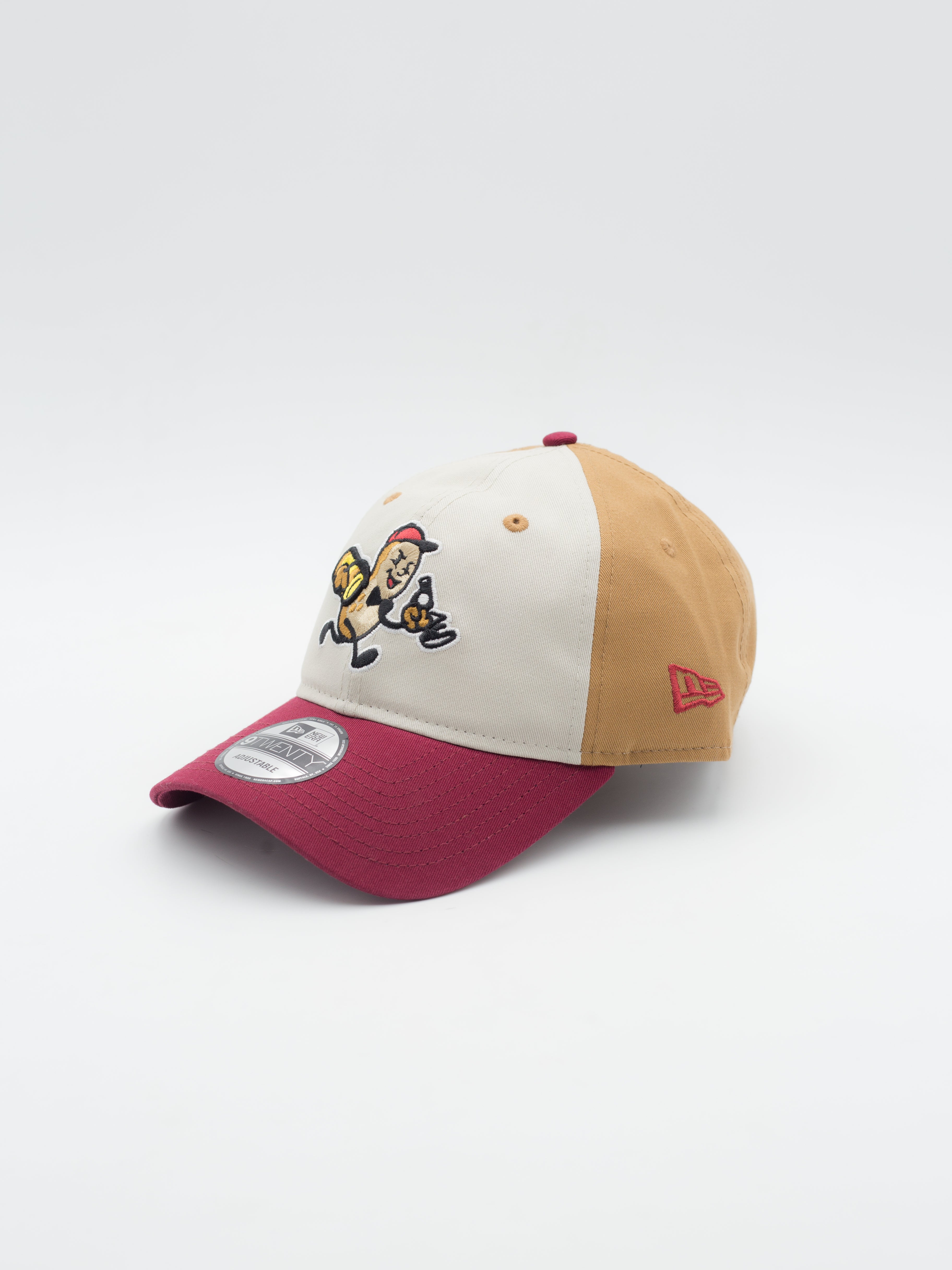 9TWENTY MiLB Montgomery Biscuits Peanuts Khaki/Brown/Red