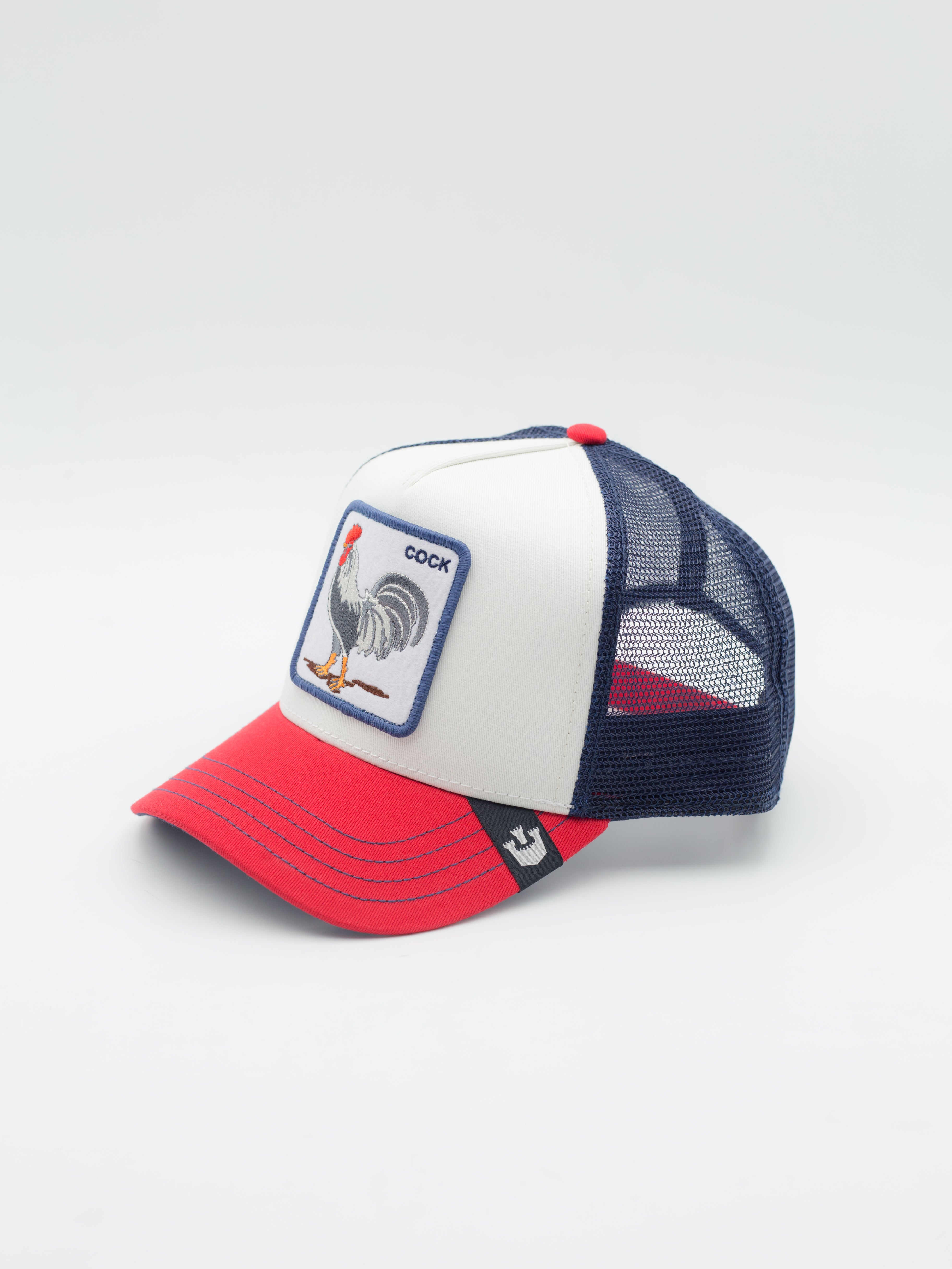 Team Rooster Trucker White/Blue/Red