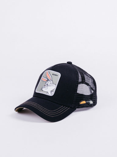 gorra capslab looney tunes bugs bunny trucker black visera curva conejo