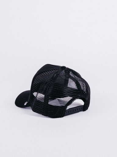 gorra goorin bros black panther trucker black visera curva animales parche pantera