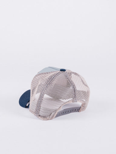 gorra goorin bros de niño little rascal blue navy beige parche mapache visera curva rejilla animales
