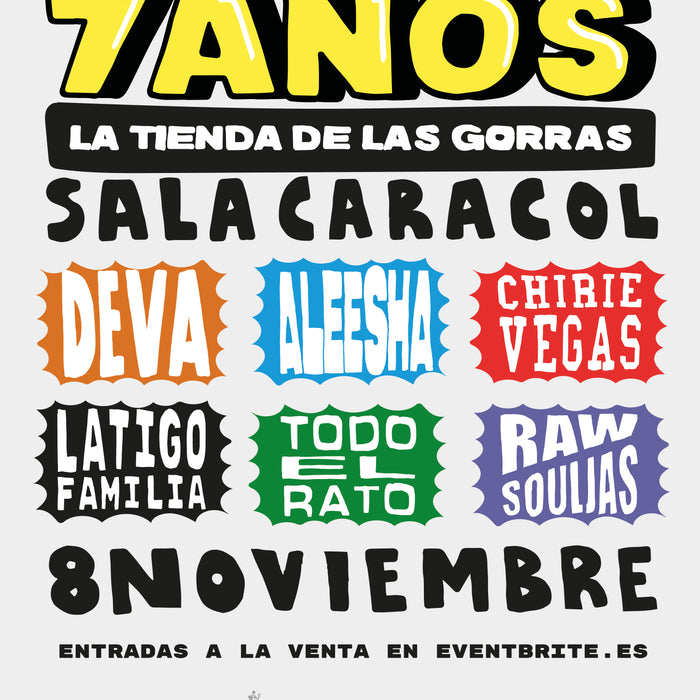 FIESTA 7º ANIVERSARIO LA TIENDA DE LAS GORRAS