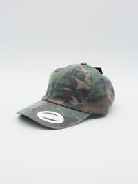 Low Profile Cotton Twill Dad Hat Washed Camouflage