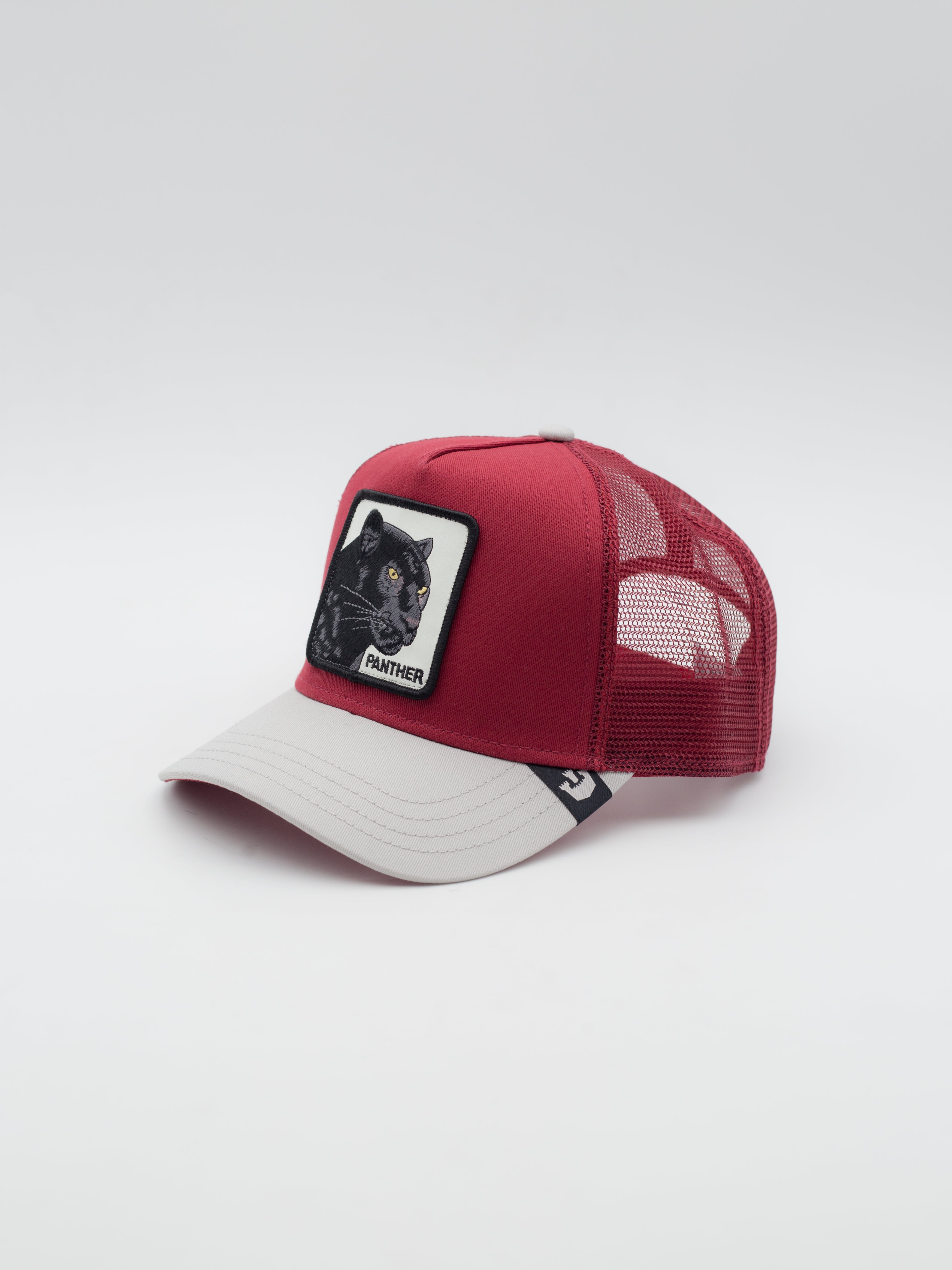 The Panther Trucker Burgundy/Grey 