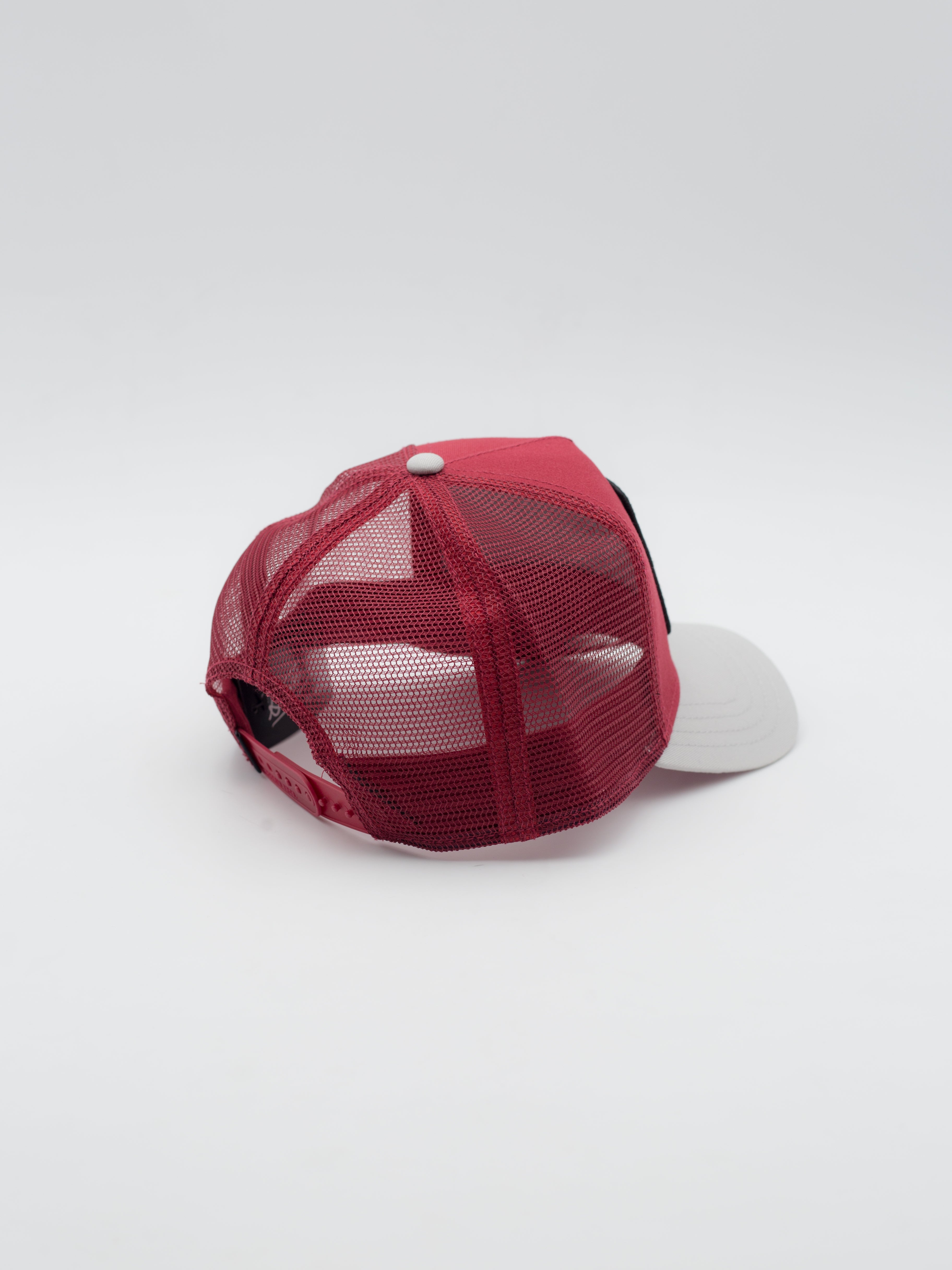 The Panther Trucker Burgundy/Grey 