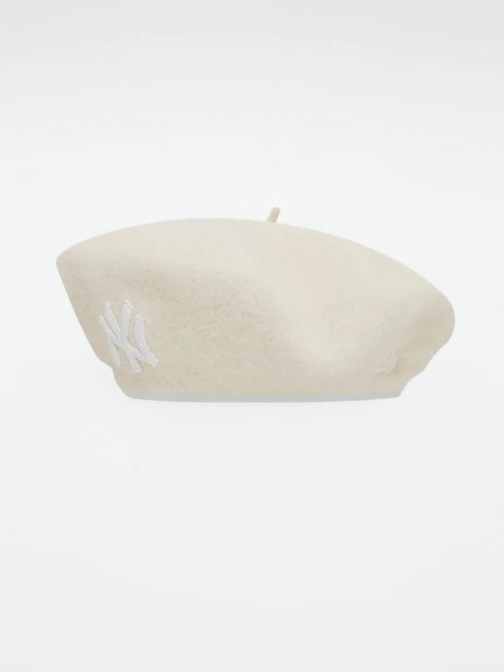 Wool Beret New York Yankees Beige