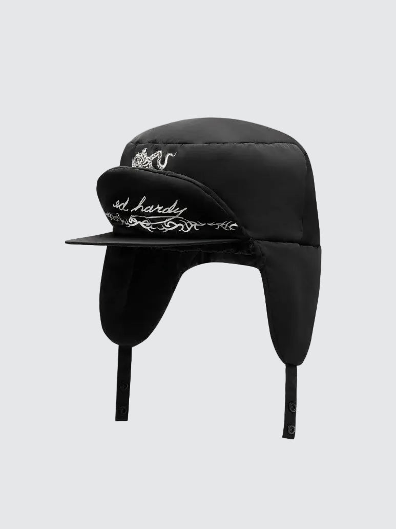 Tiger Tattoo Padded Trapper Hat