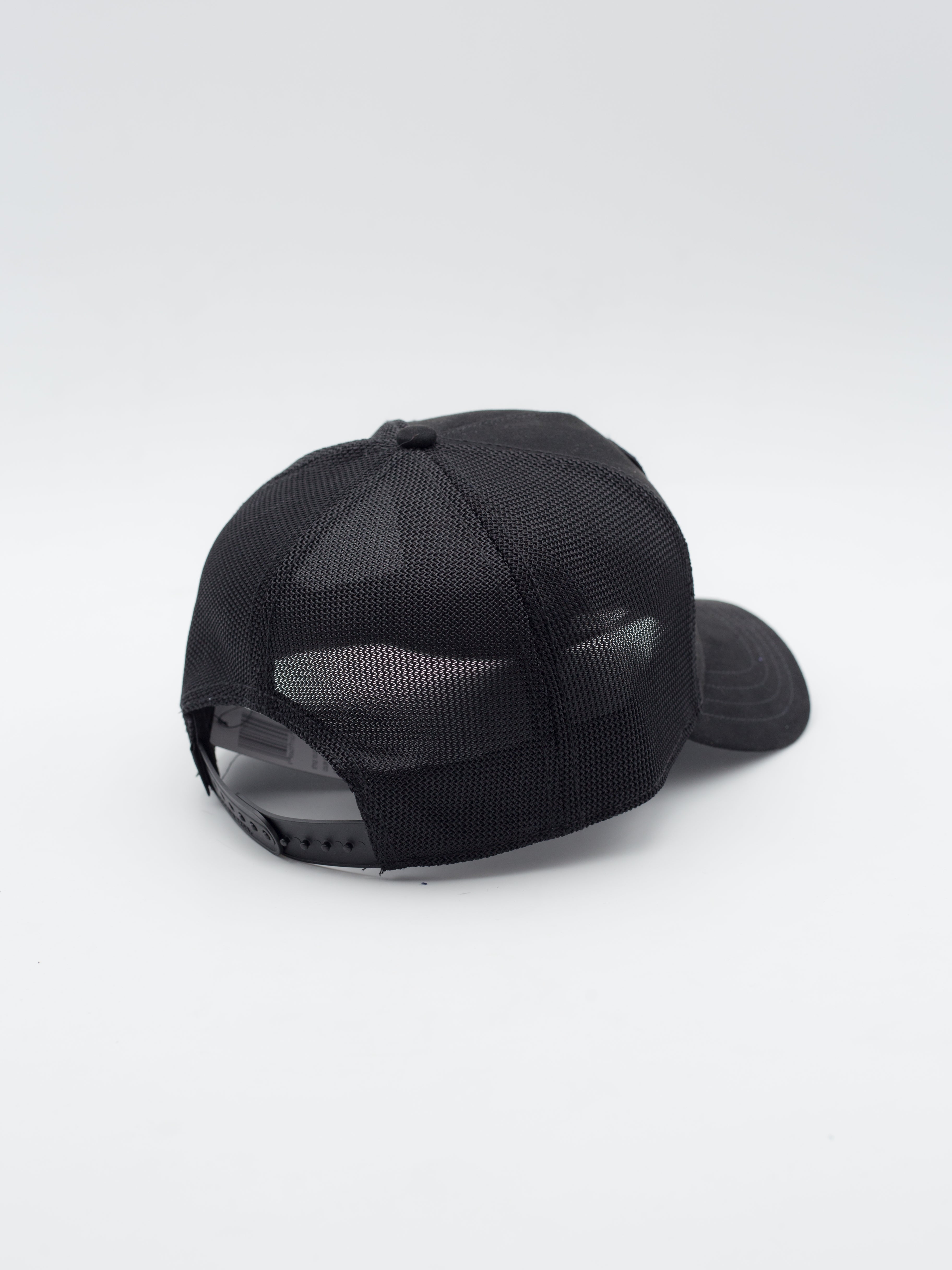 Suede Skull Trucker Black