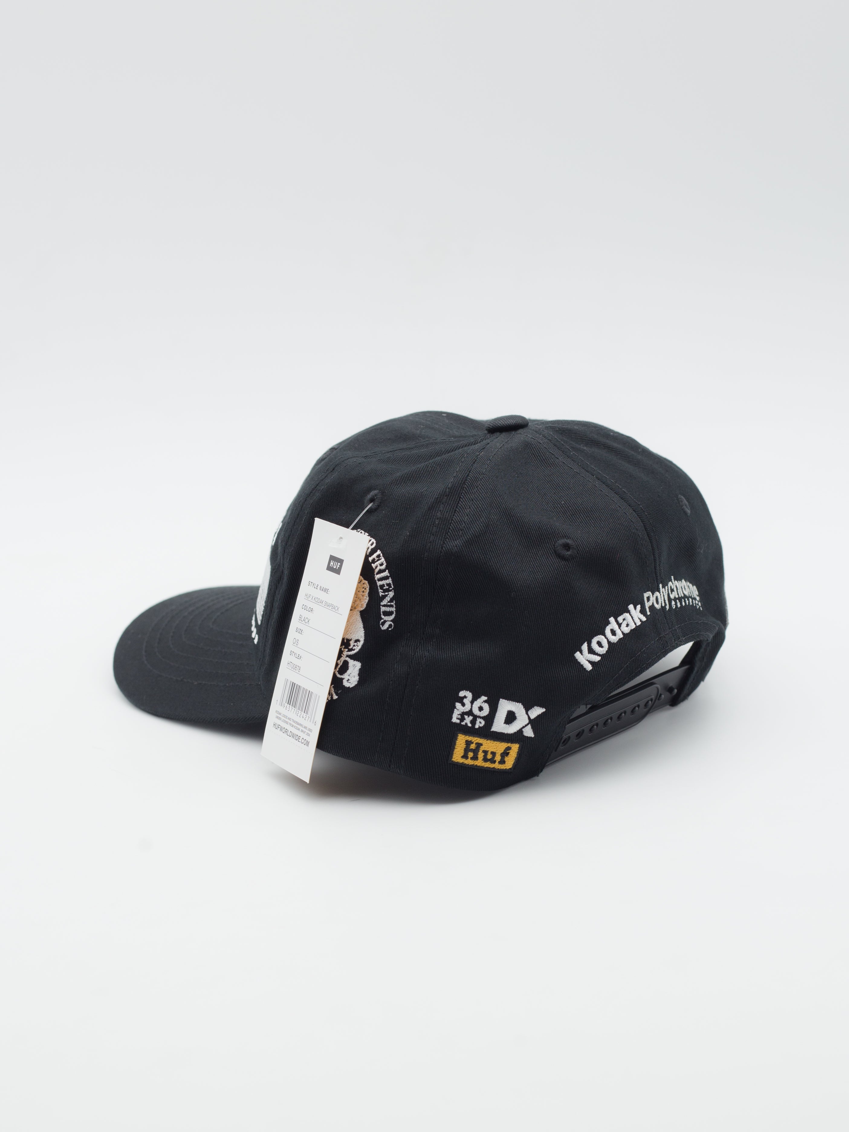 HUF x Kodak Film Snapback Black