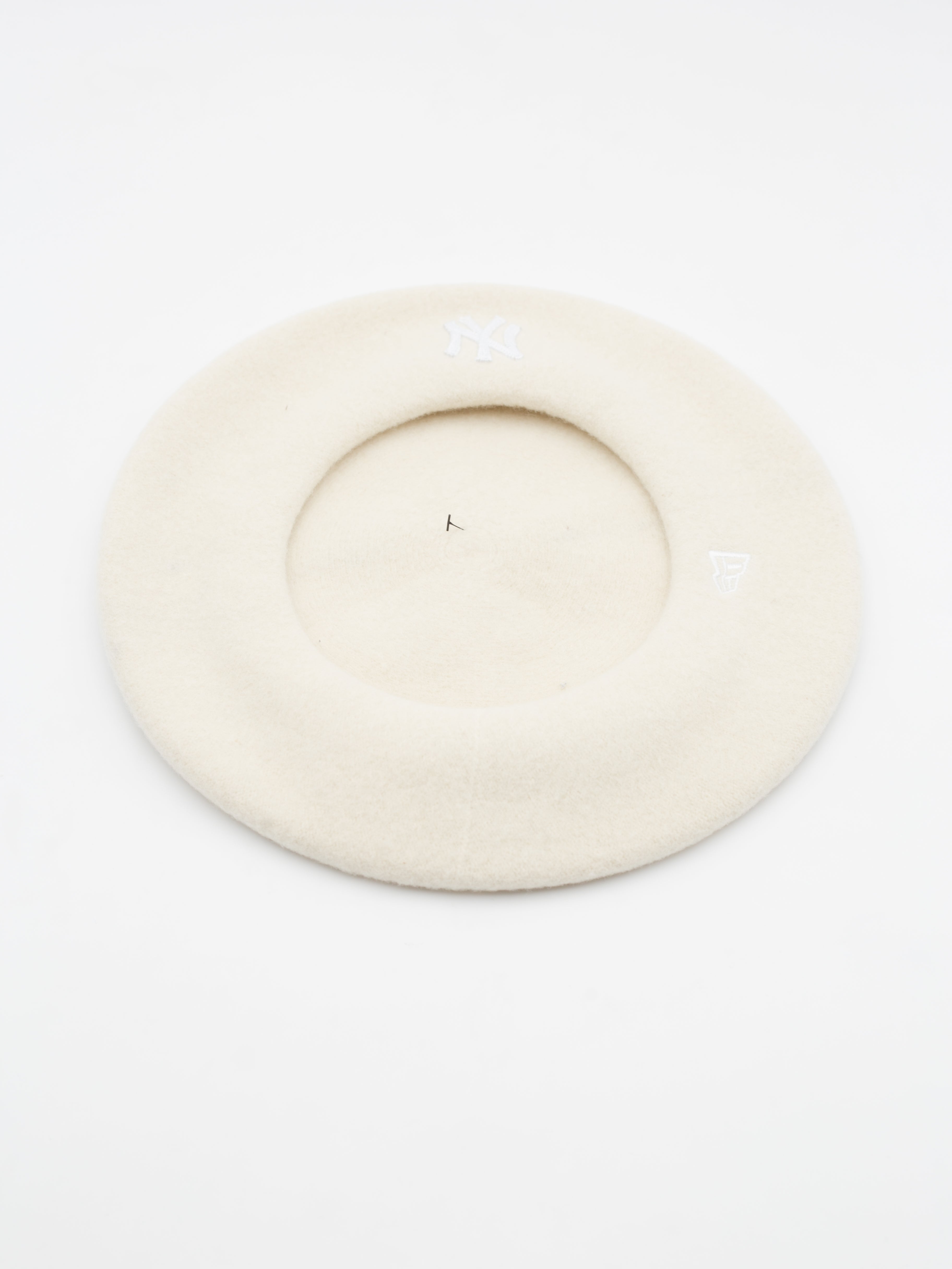 Wool Beret New York Yankees Beige