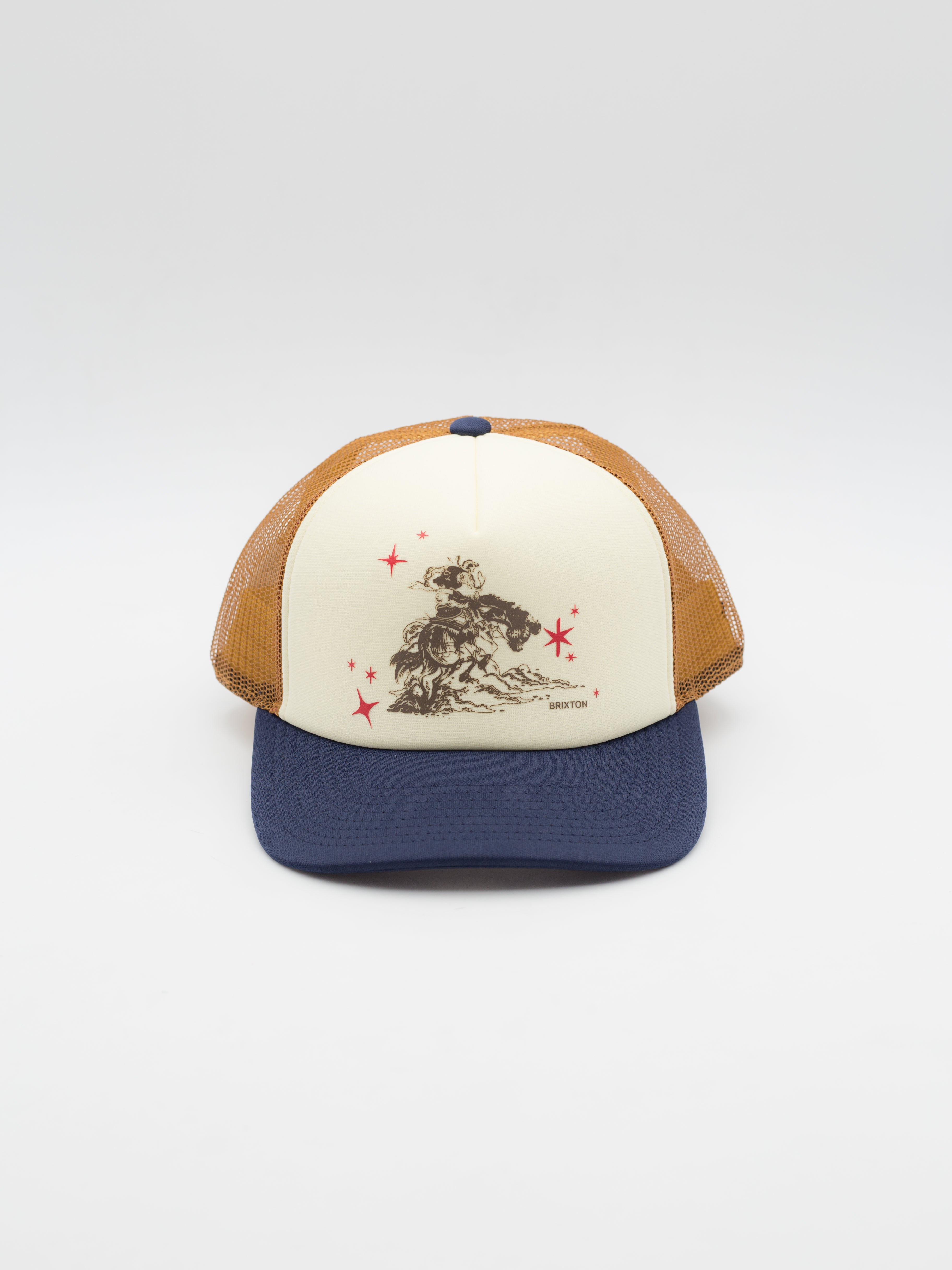 Mid Century Ranch Beige/Navy/Brown Trucker