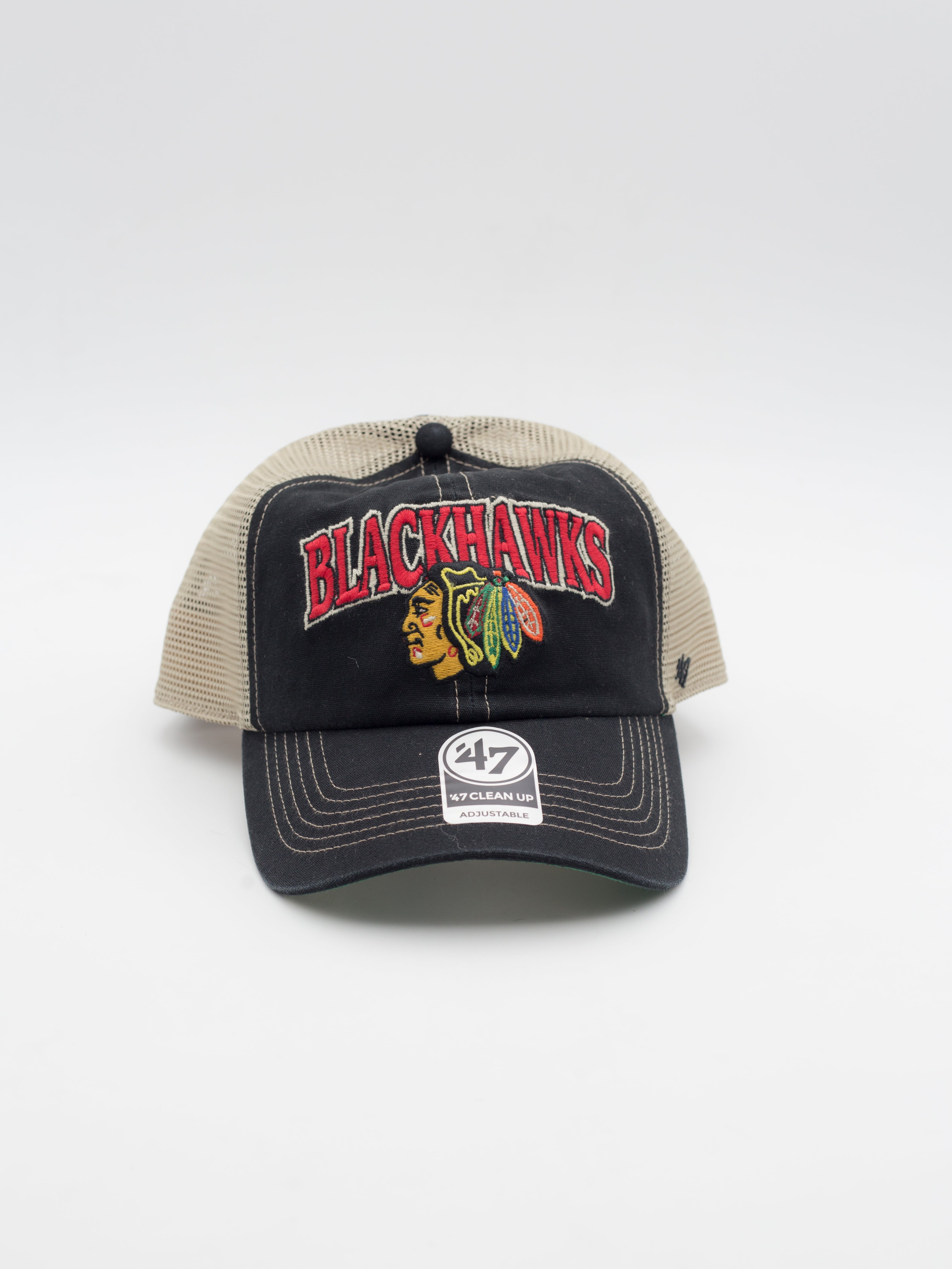 BRANSON CLEAN UP Toscaloosa Chicago Blackhawks Trucker Black
