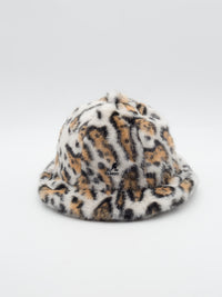 Faux Fur Casual Off White Tiger