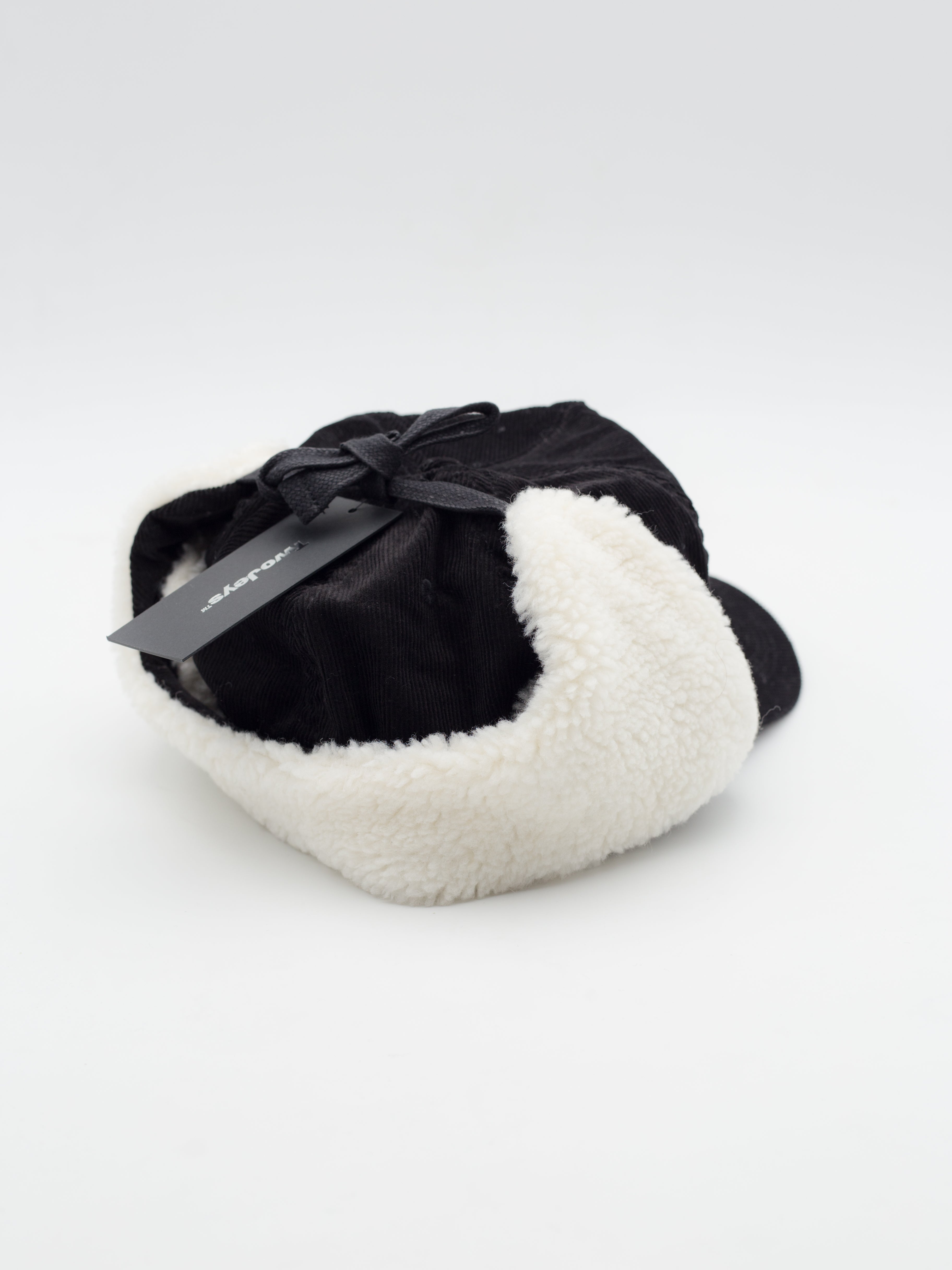 Heavy Silver Earflap Snapback Black