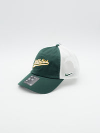 Club Cap Script Oakland Athletics Trucker Green