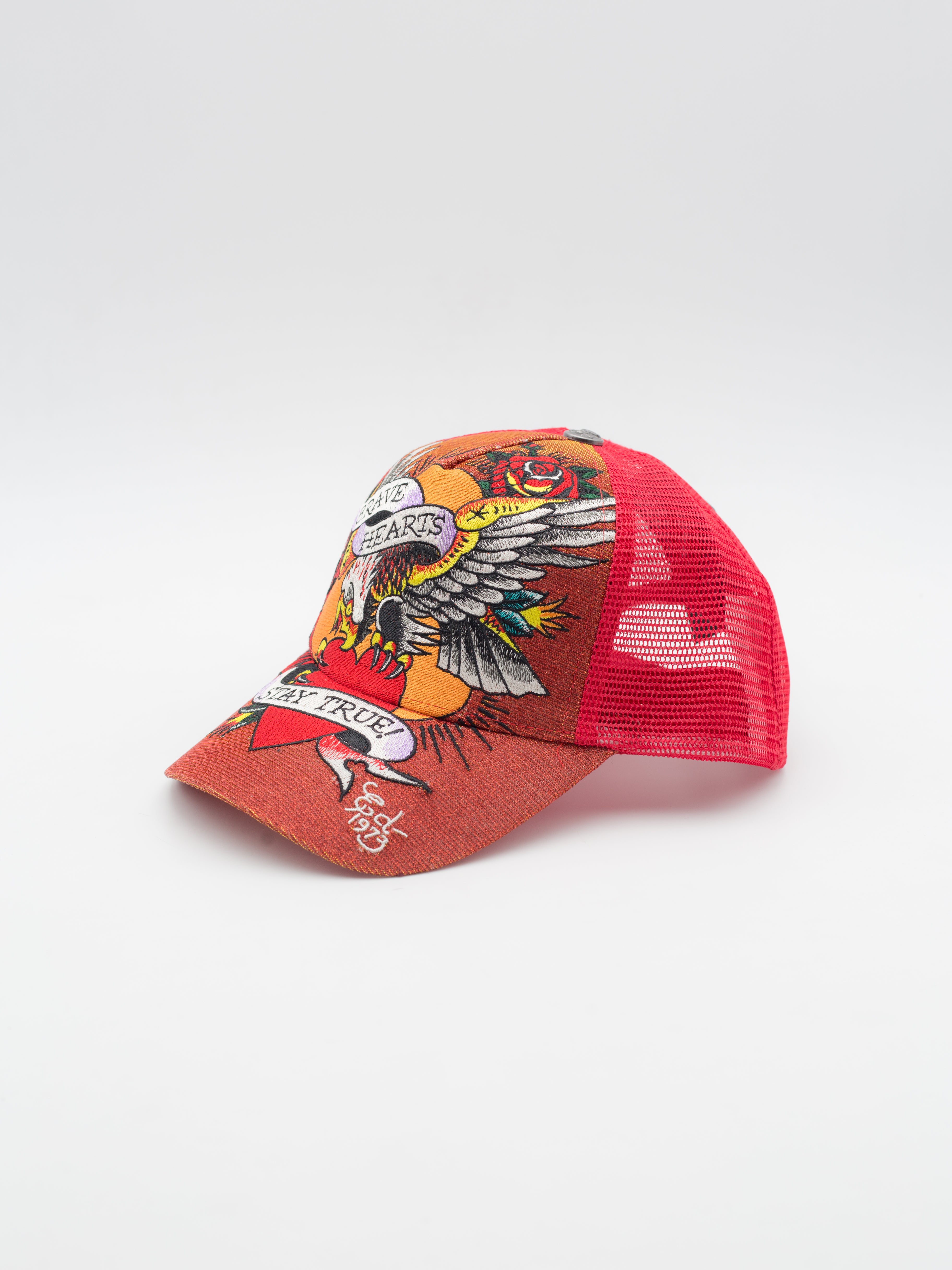 Brave Hearts Trucker Red