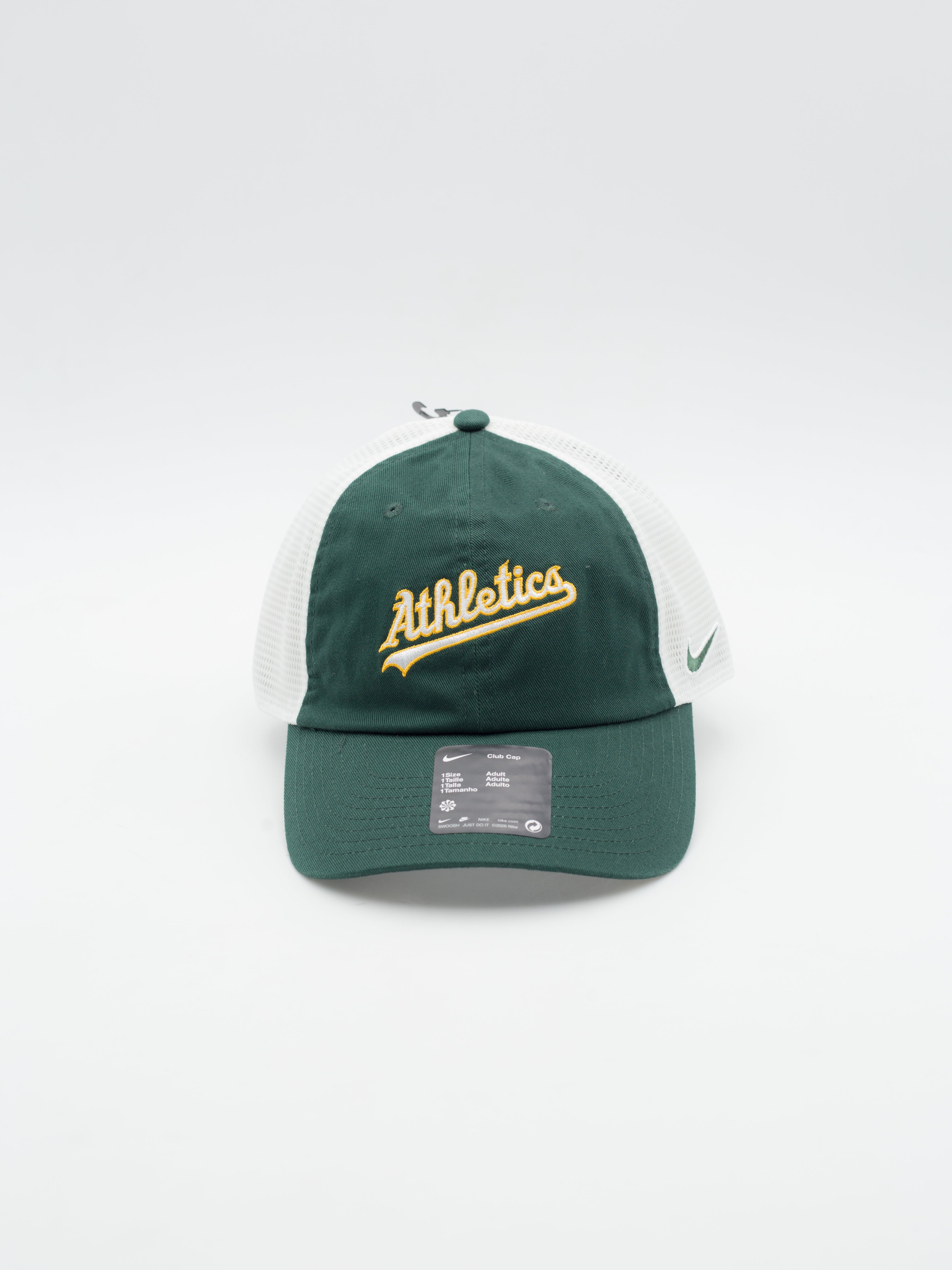 Club Cap Script Oakland Athletics Trucker Green
