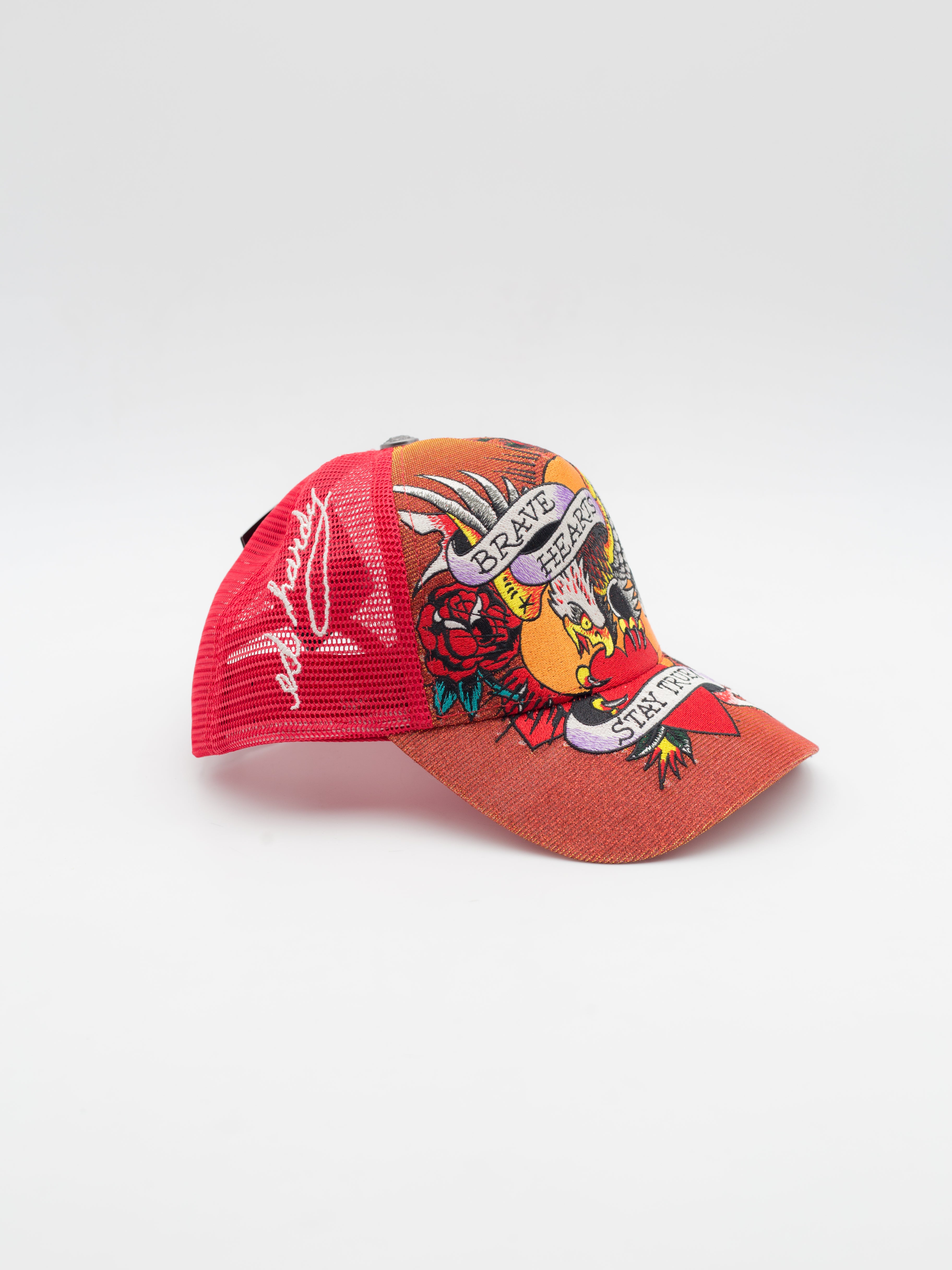 Brave Hearts Trucker Red