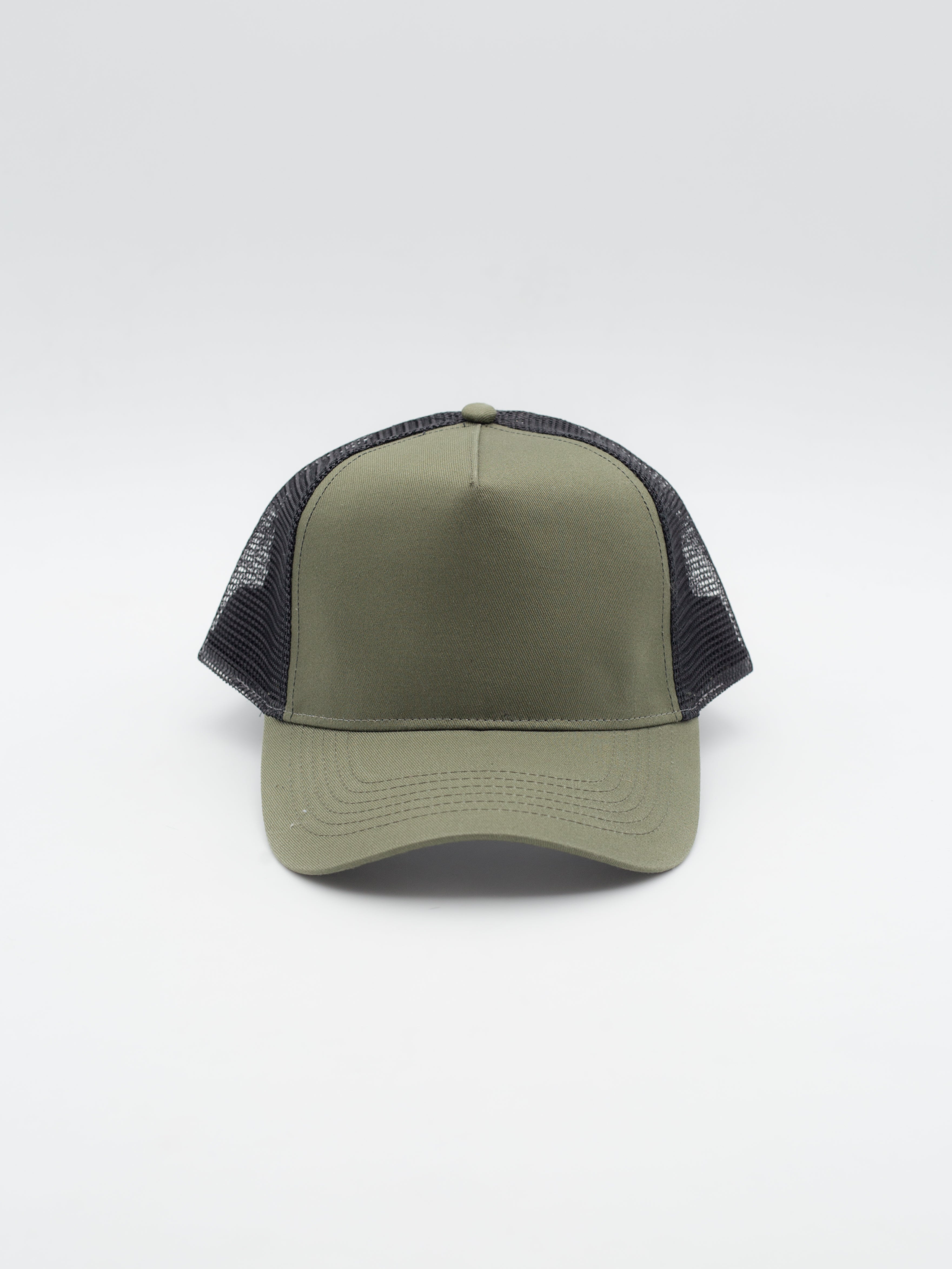 Basic Trucker 5 Panel Olive/Black