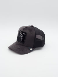 Velour Boss Trucker Black