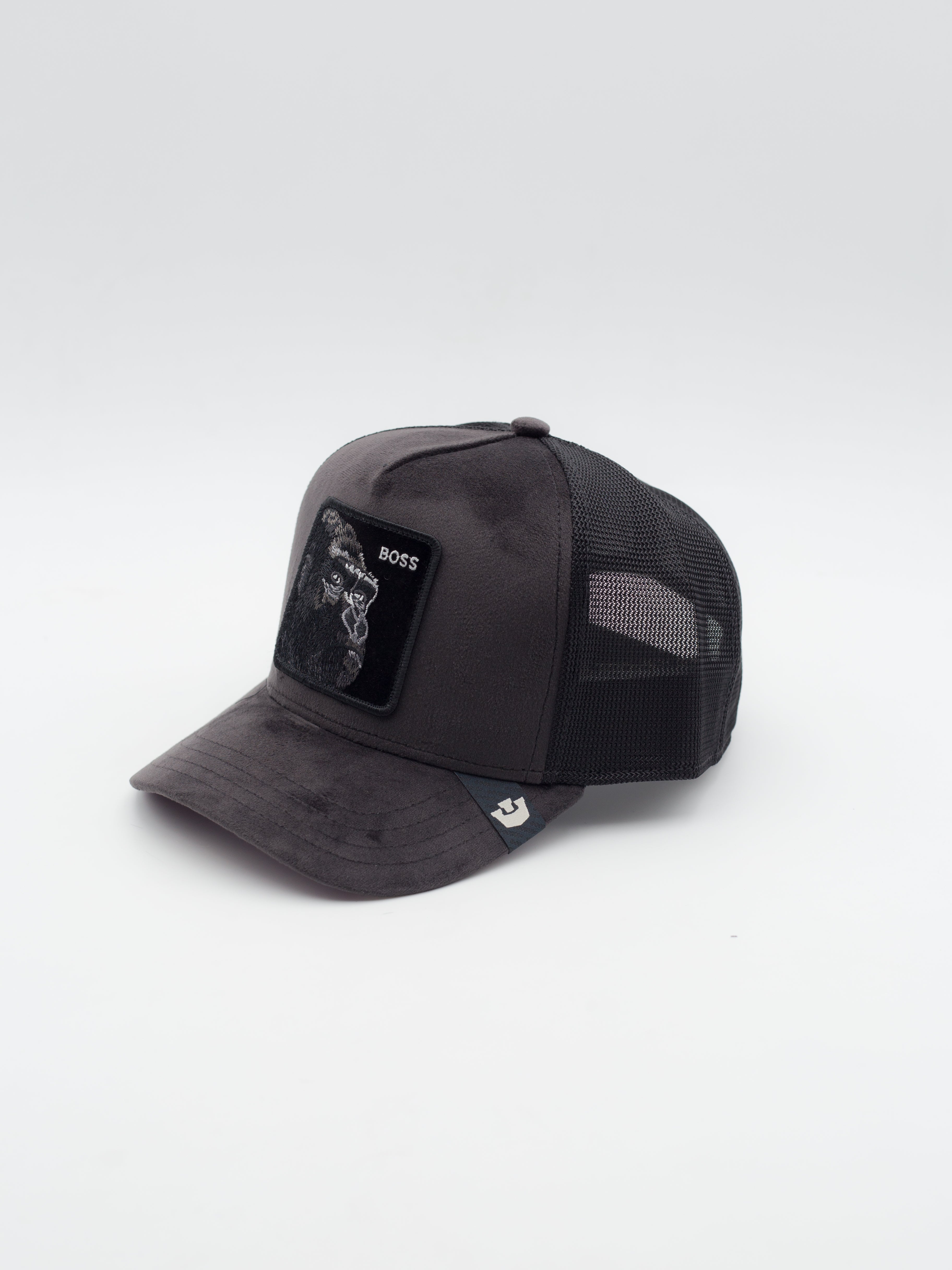 Velour Boss Trucker Black