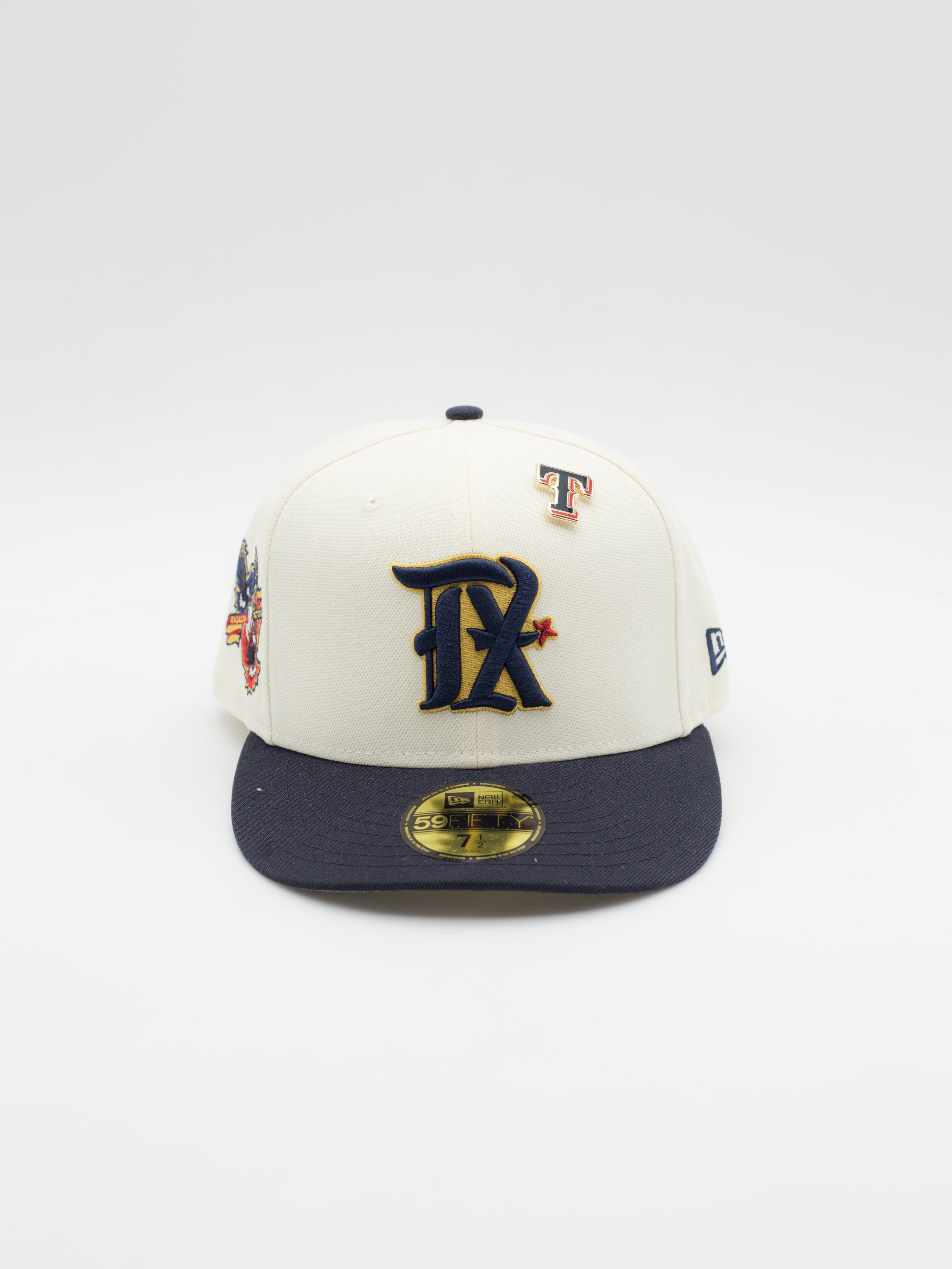 59FIFTY MLB Pin Texas Rangers Cream/Navy