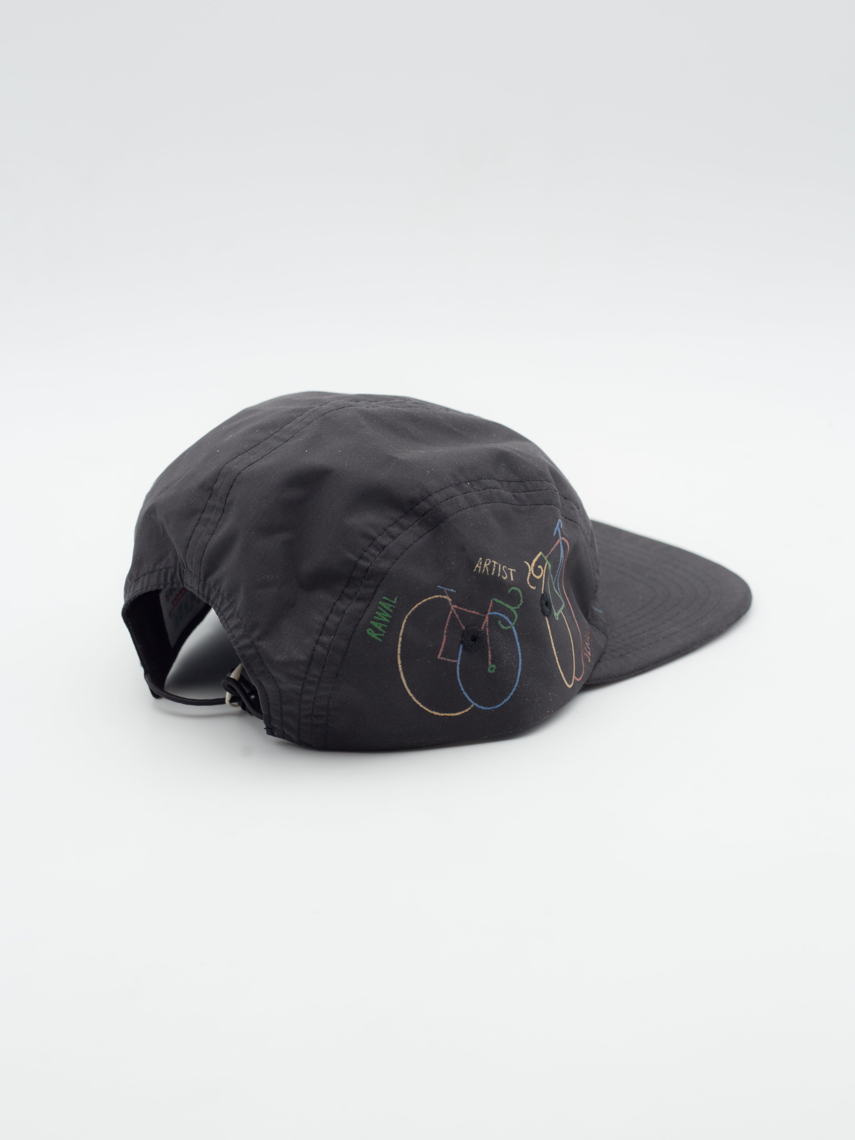 Rawal Artist Series by Joren Joshua Packable Trail 5 Panel Hat Black