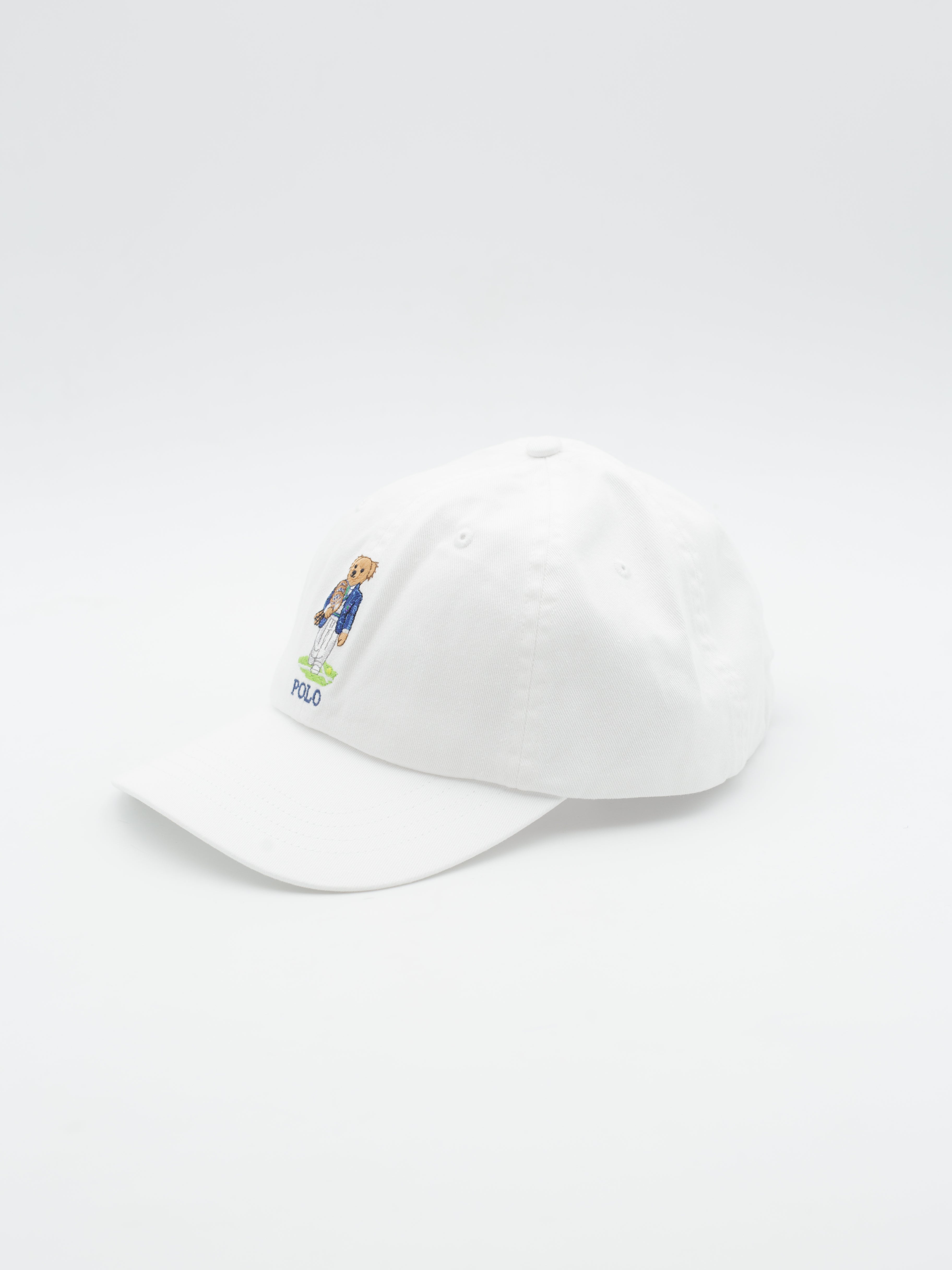 Polo Bear "Wimbledon" Twill Dad Hat White