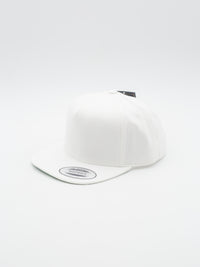 Classic 5 panel Snapback White