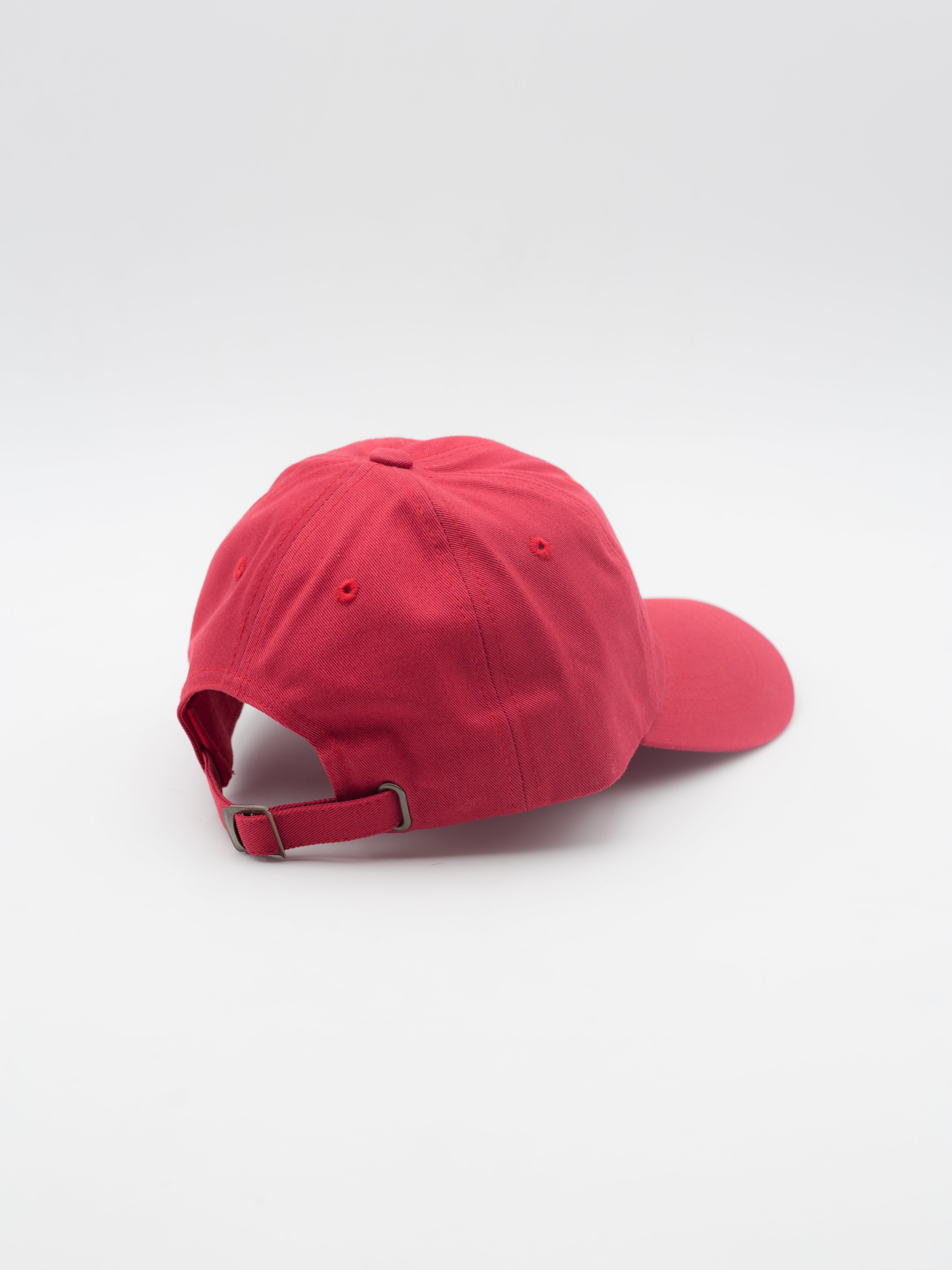 Low Profile Cotton Twill Dad Hat Red