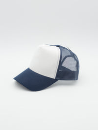 Basic Trucker 5 Panel Navy/White