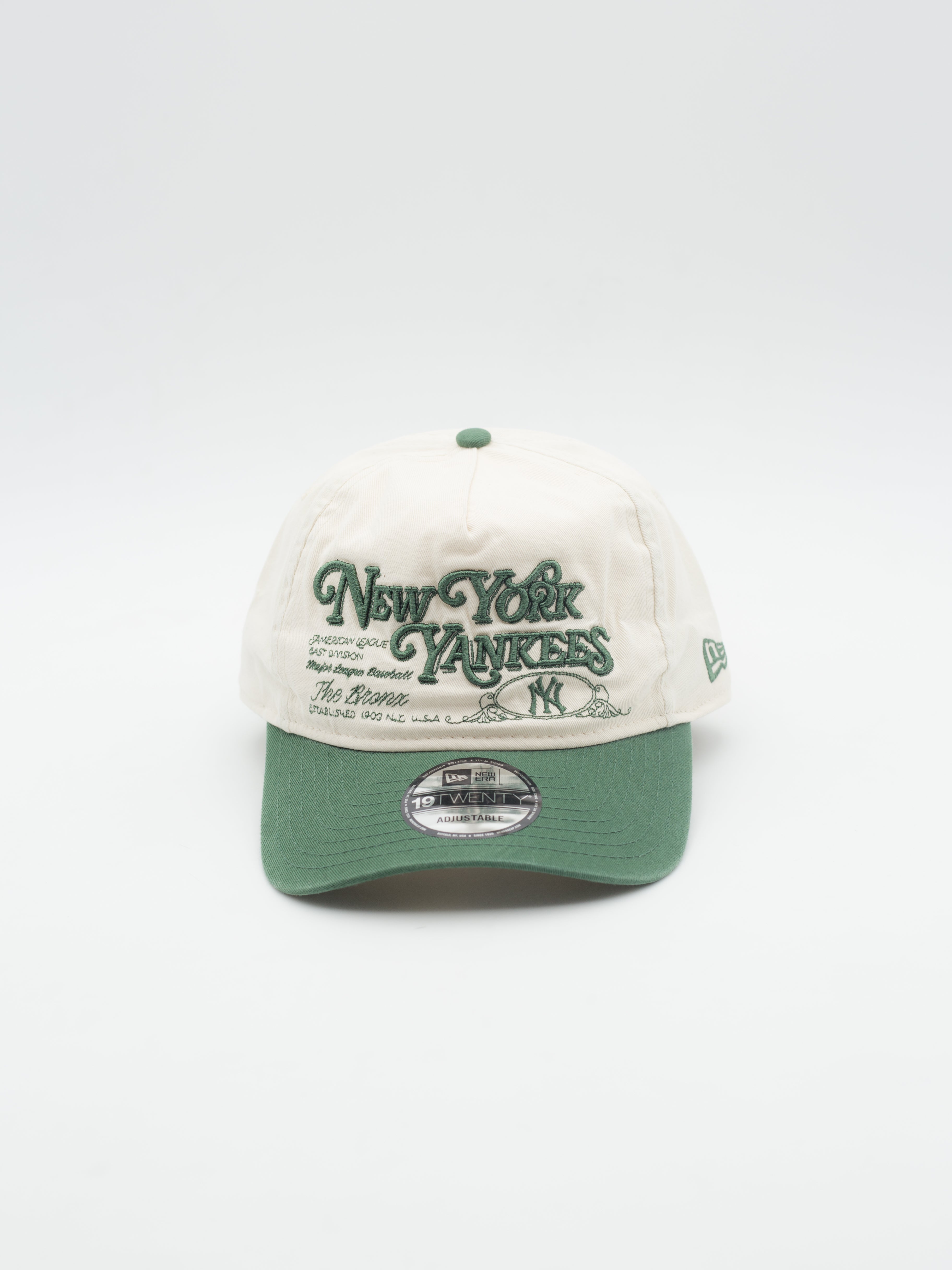19TWENTY Washed Graphic New York Yankees Beige/Green