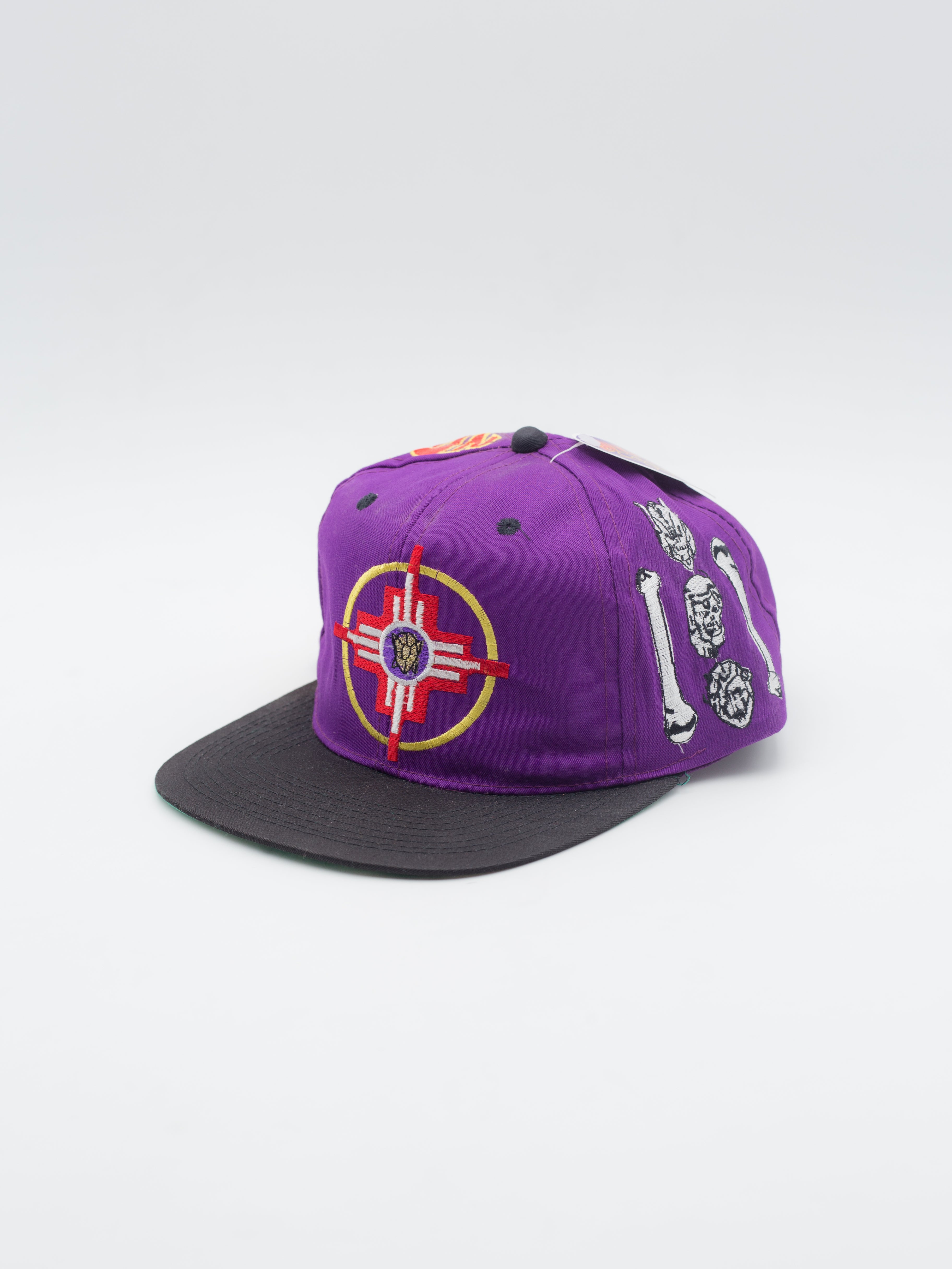 Skeleton Warriors Vintage Snapback Purple/Black