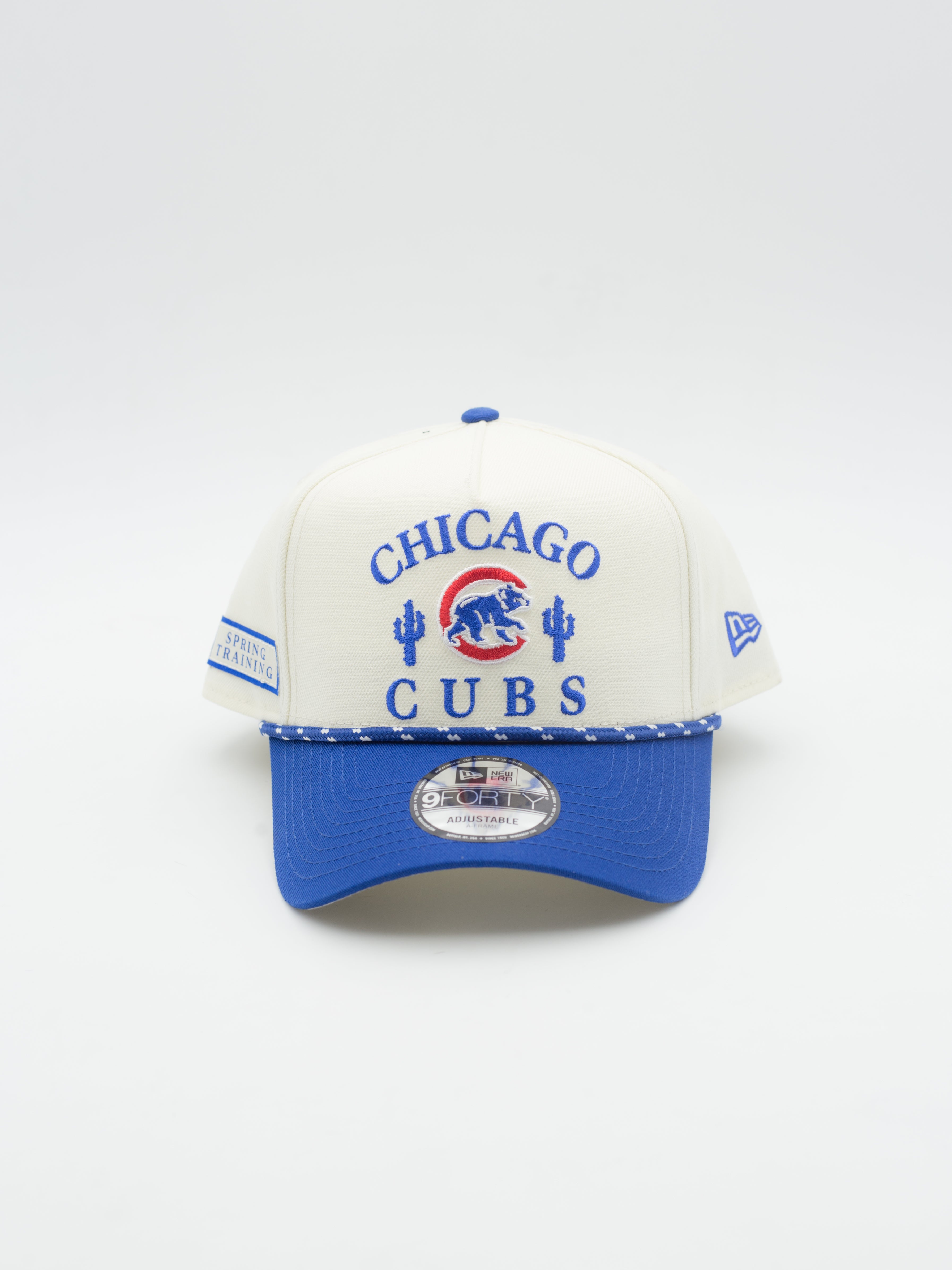 9FORTY A-Frame Spring Training Rope Chicago Cubs Beige/Blue