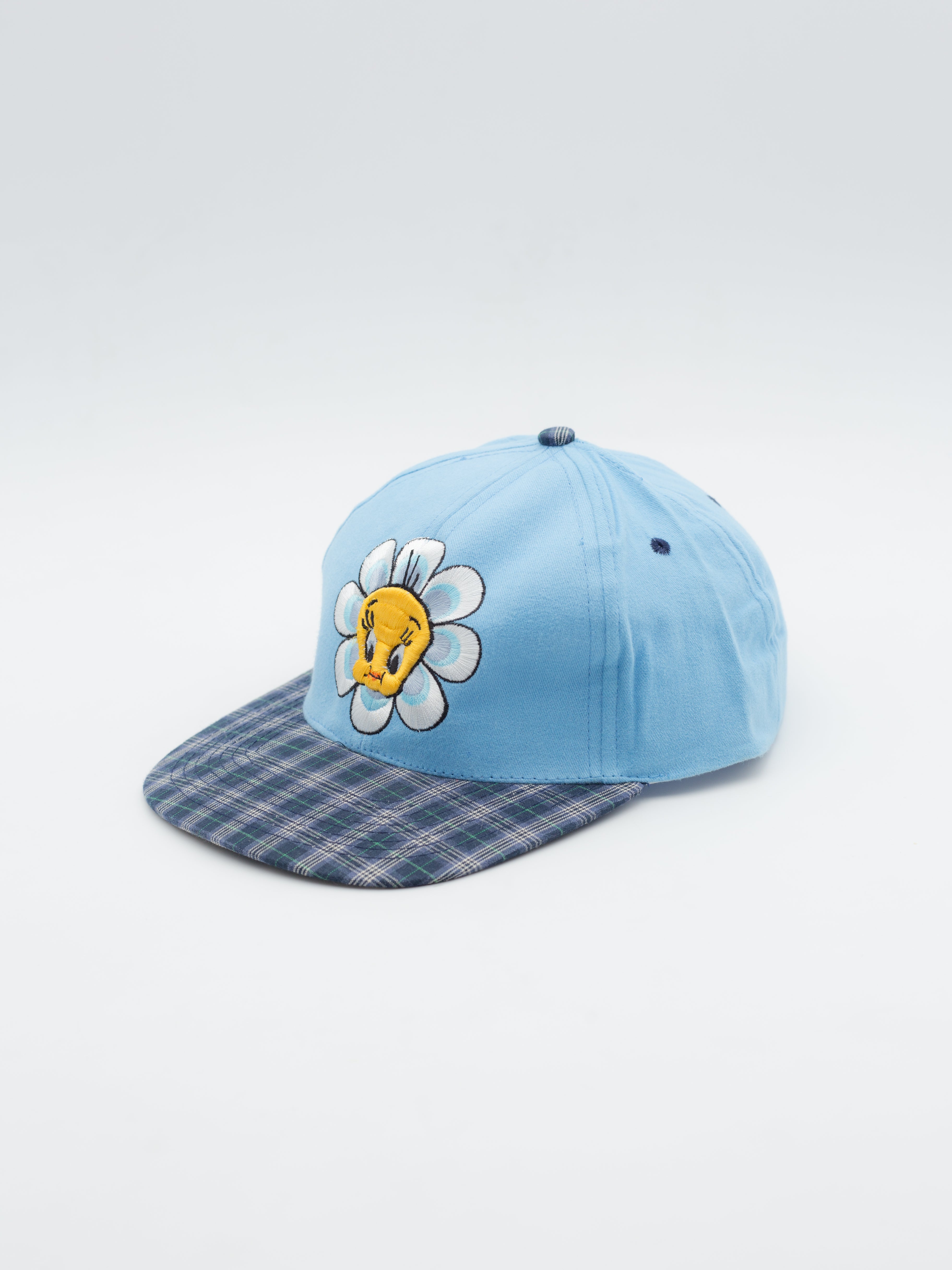 Tweety Flower Vintage Blue/Plaid