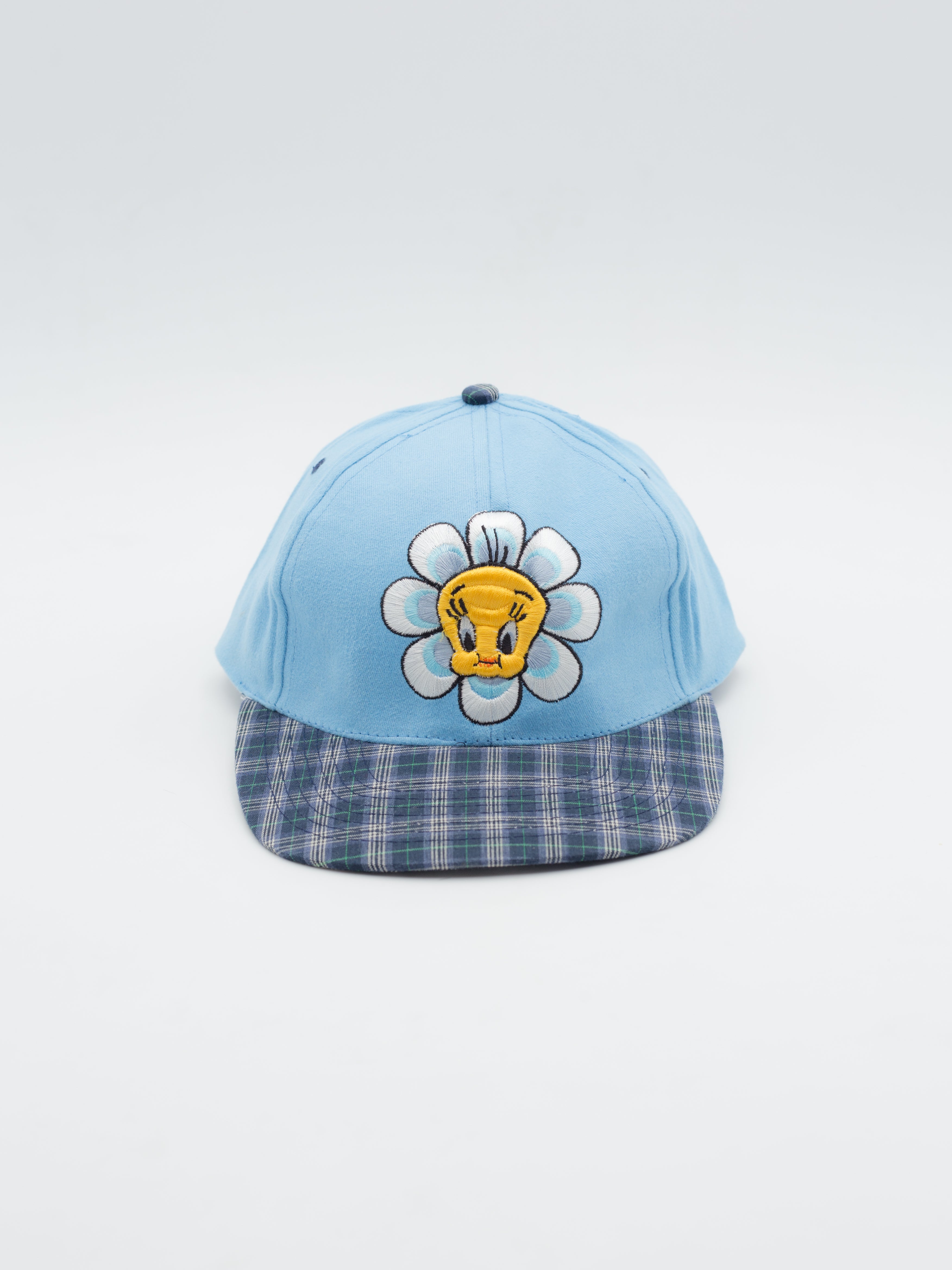 Tweety Flower Vintage Blue/Plaid