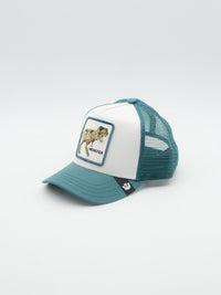 Monster T-Rex Mini Trucker Turquoise/White Kids