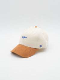 CLEAN UP Script Suede Los Angeles Dodgers Natural