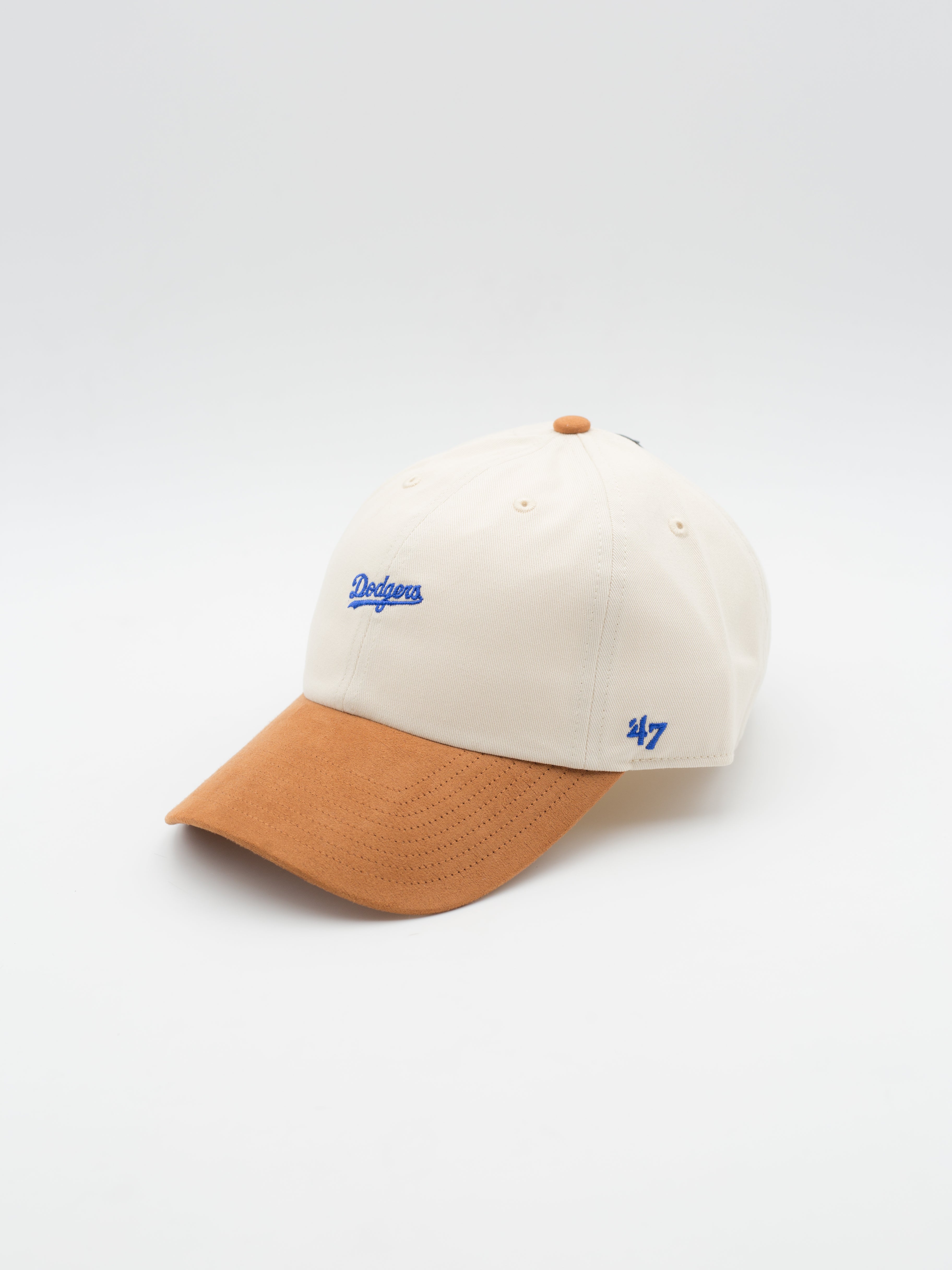 CLEAN UP Script Suede Los Angeles Dodgers Natural