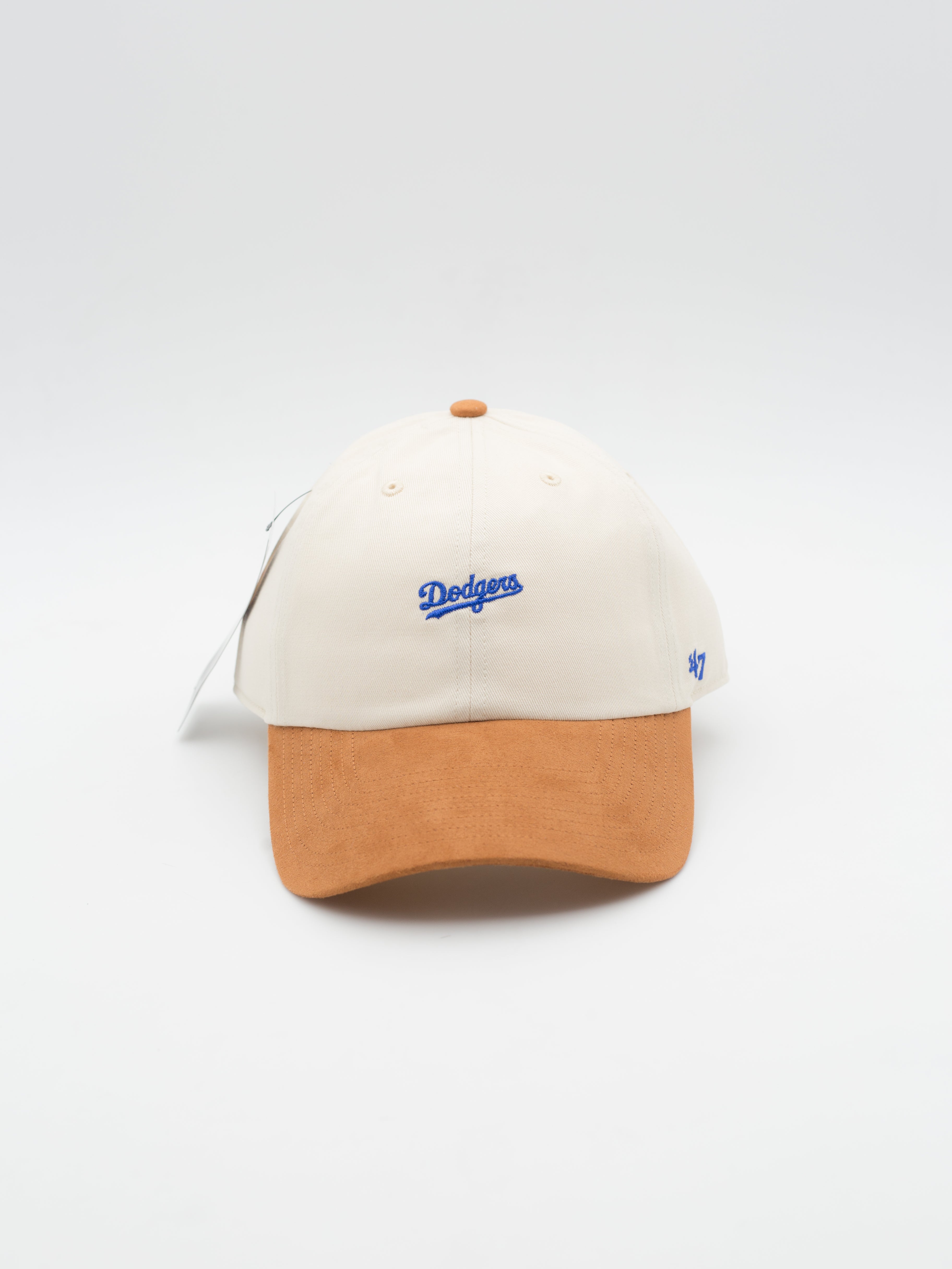 CLEAN UP Script Suede Los Angeles Dodgers Natural