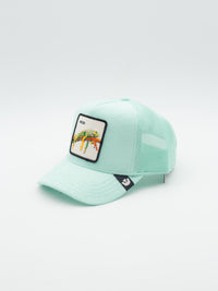 Terry Cloth Iguana Trucker Turquoise