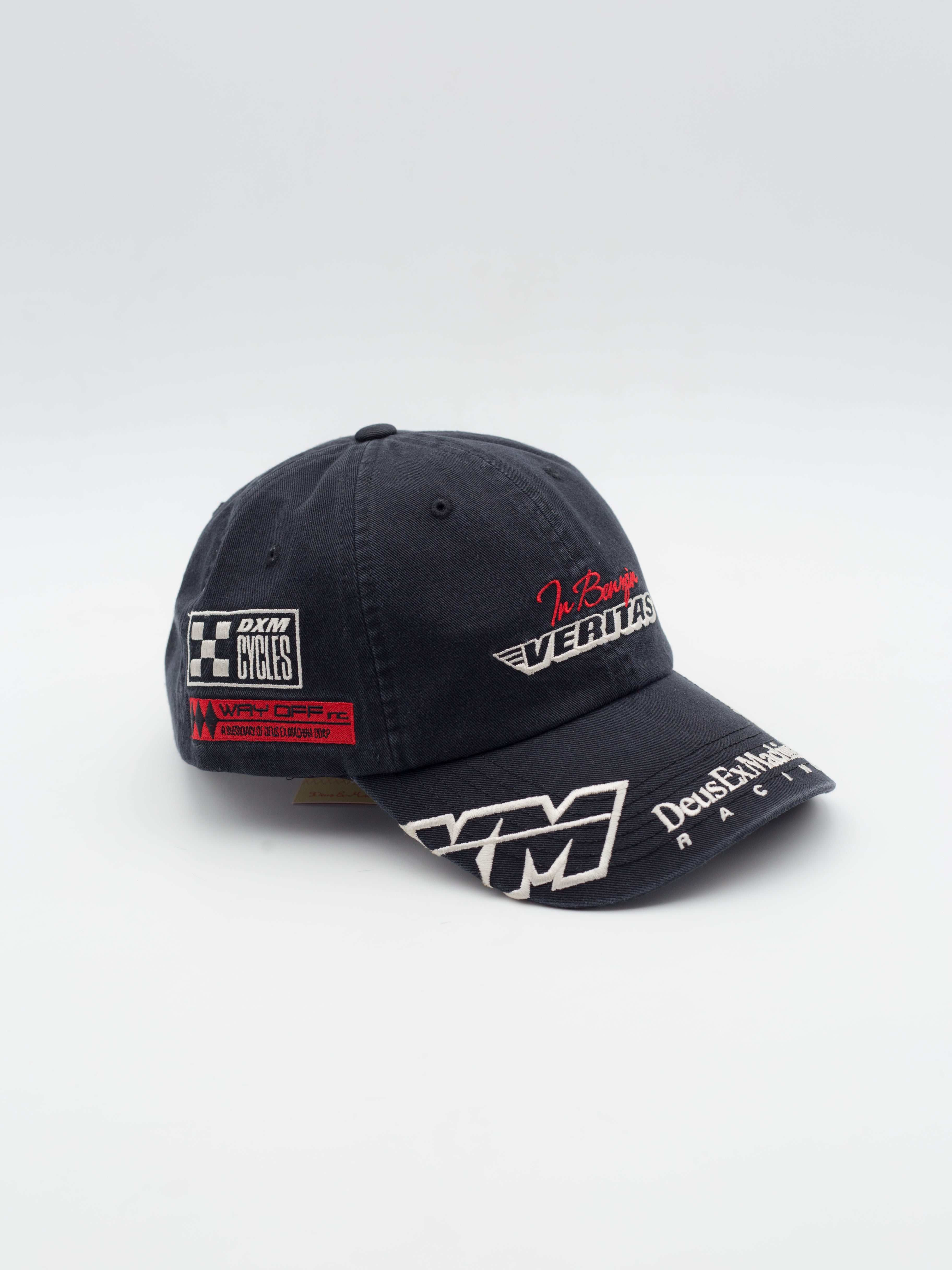 Ace Moto Dad Hat Washed Black