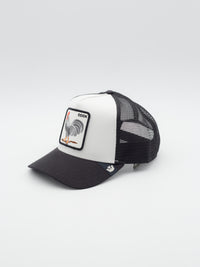 Rooster Trucker Black/White