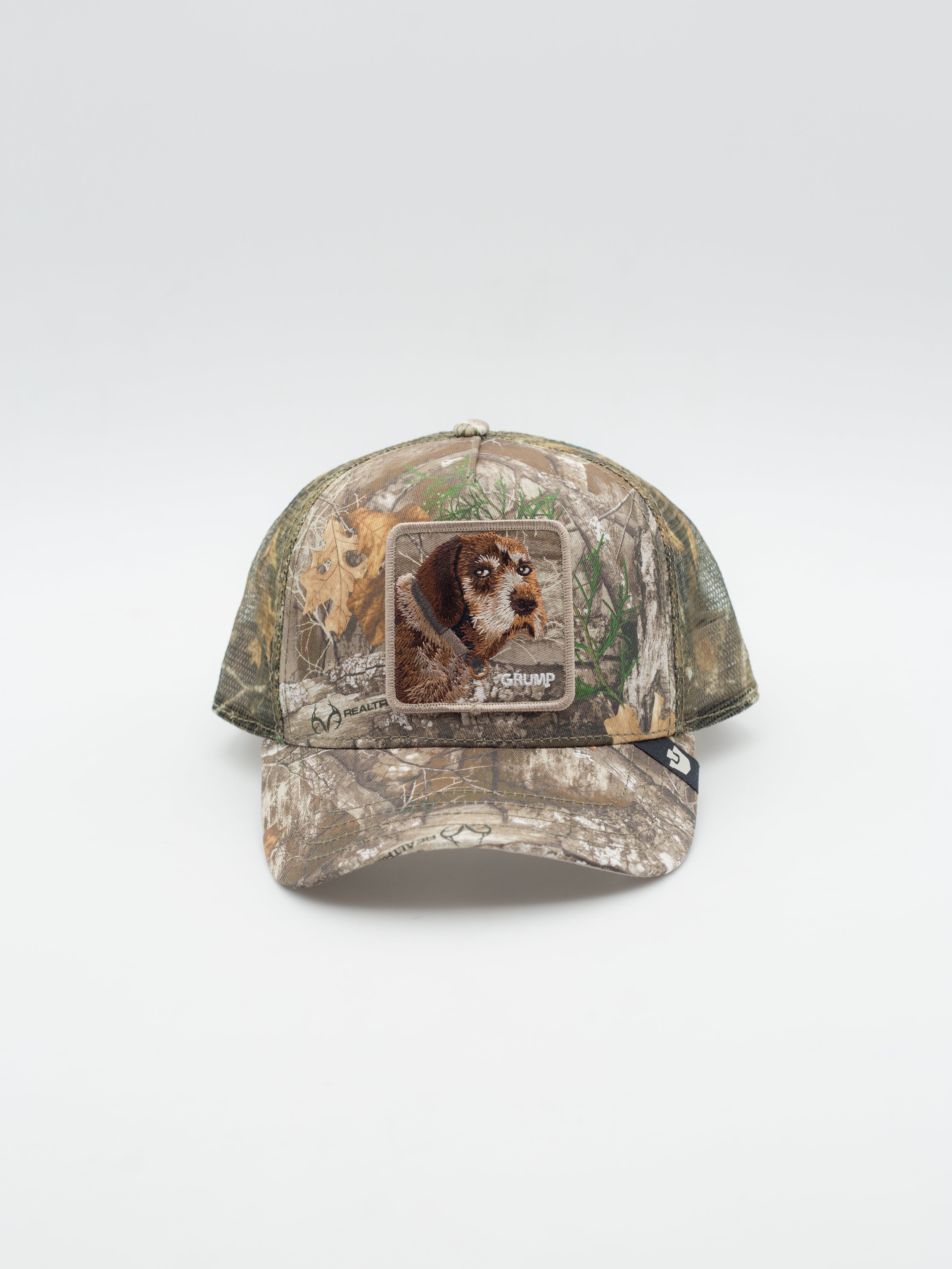 Real Tree Edge Grump Dog Trucker Camo