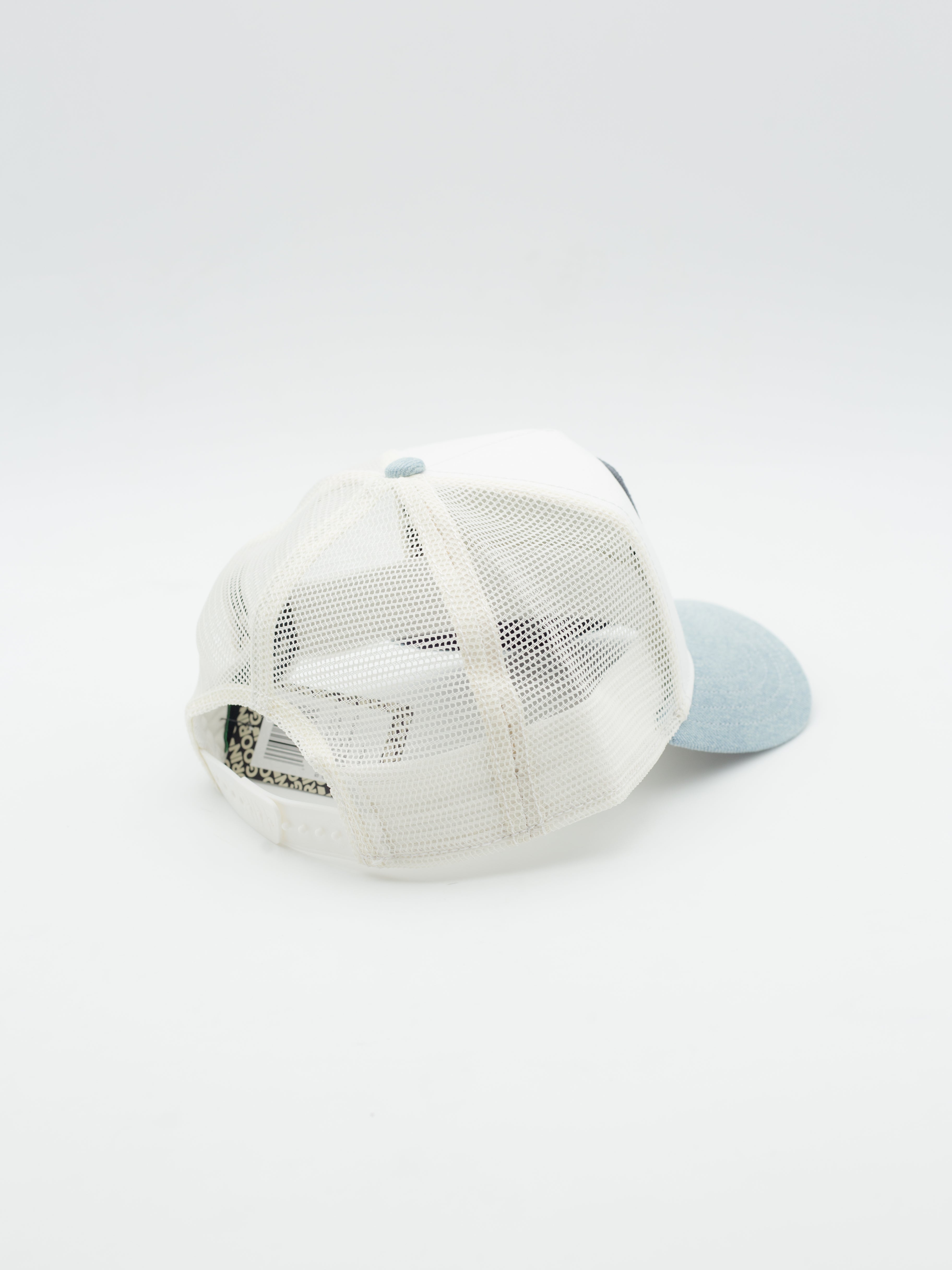 Denim Rooster Trucker White/Blue