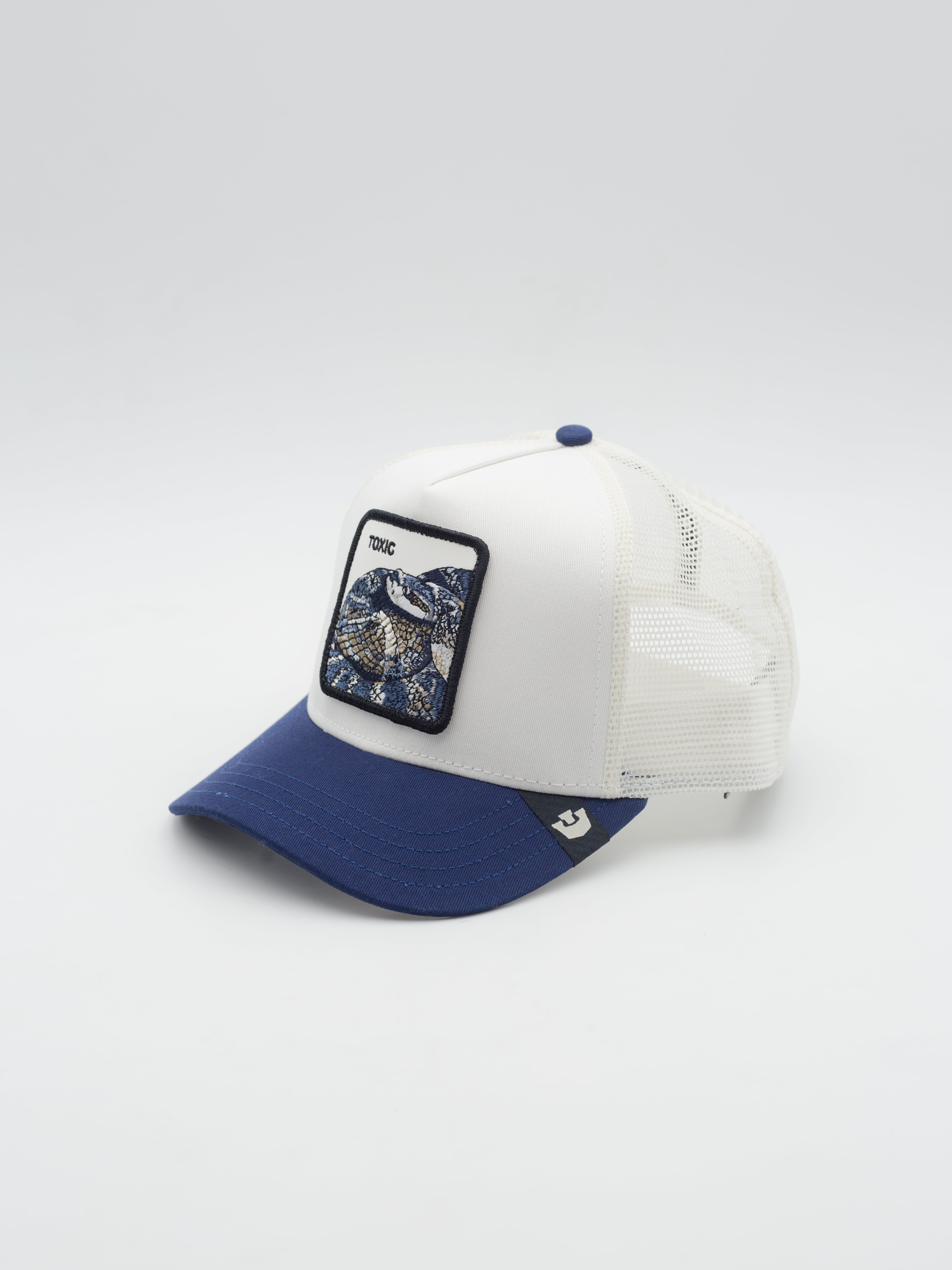 Toxic Trucker Blue/White